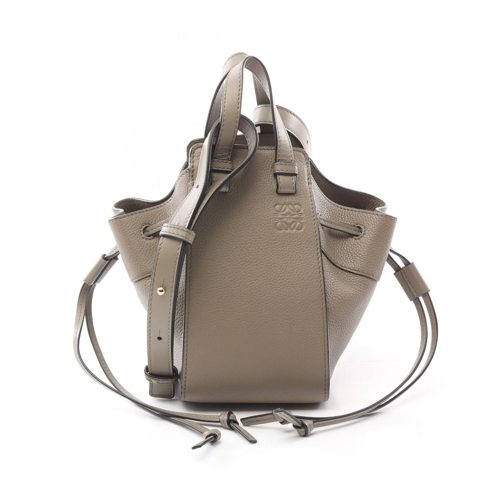 Loewe Leather Hammock Mini Drawstring Handbag
