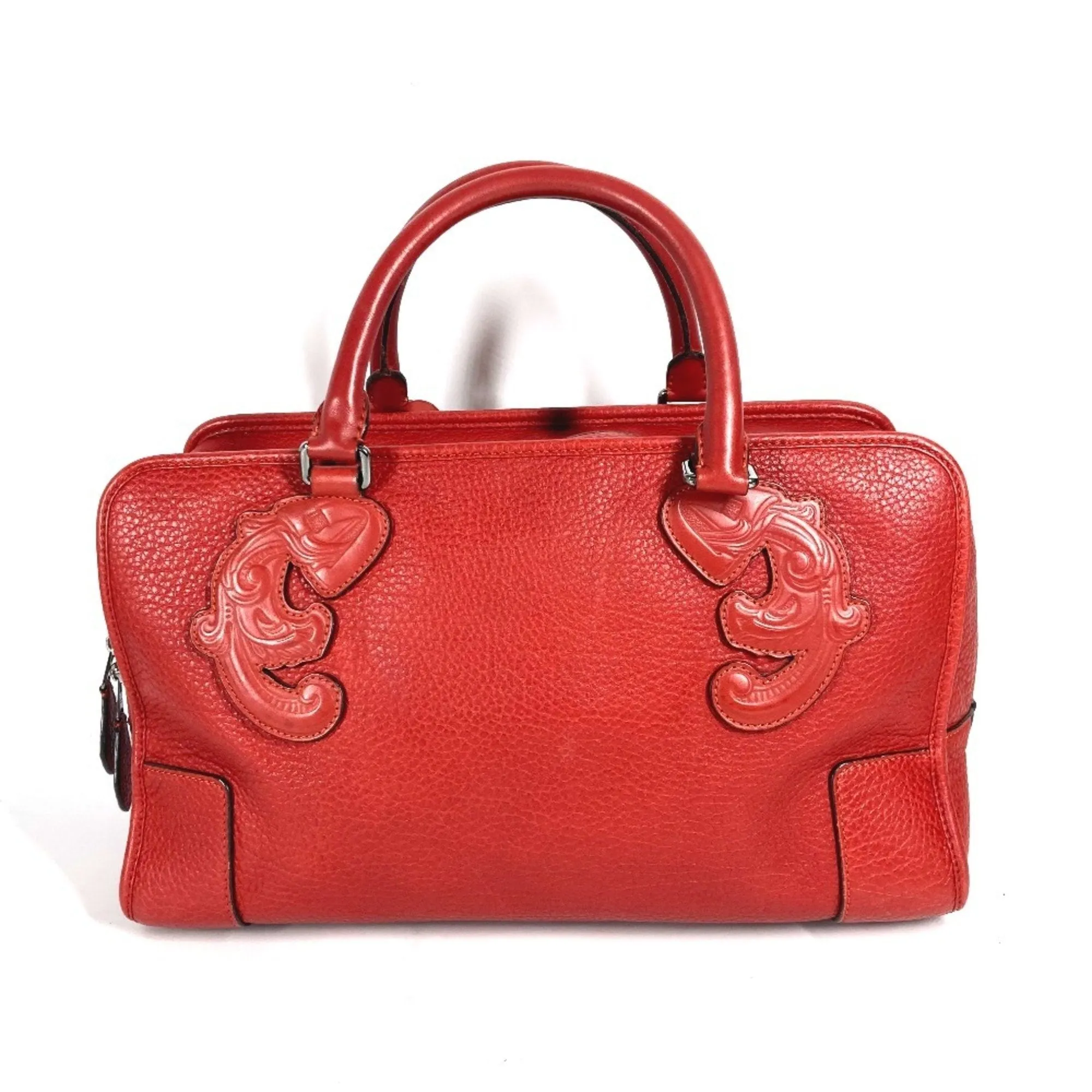 Loewe Leather Handbag Shoulder Bag Tote Bag (Pre-Owned)