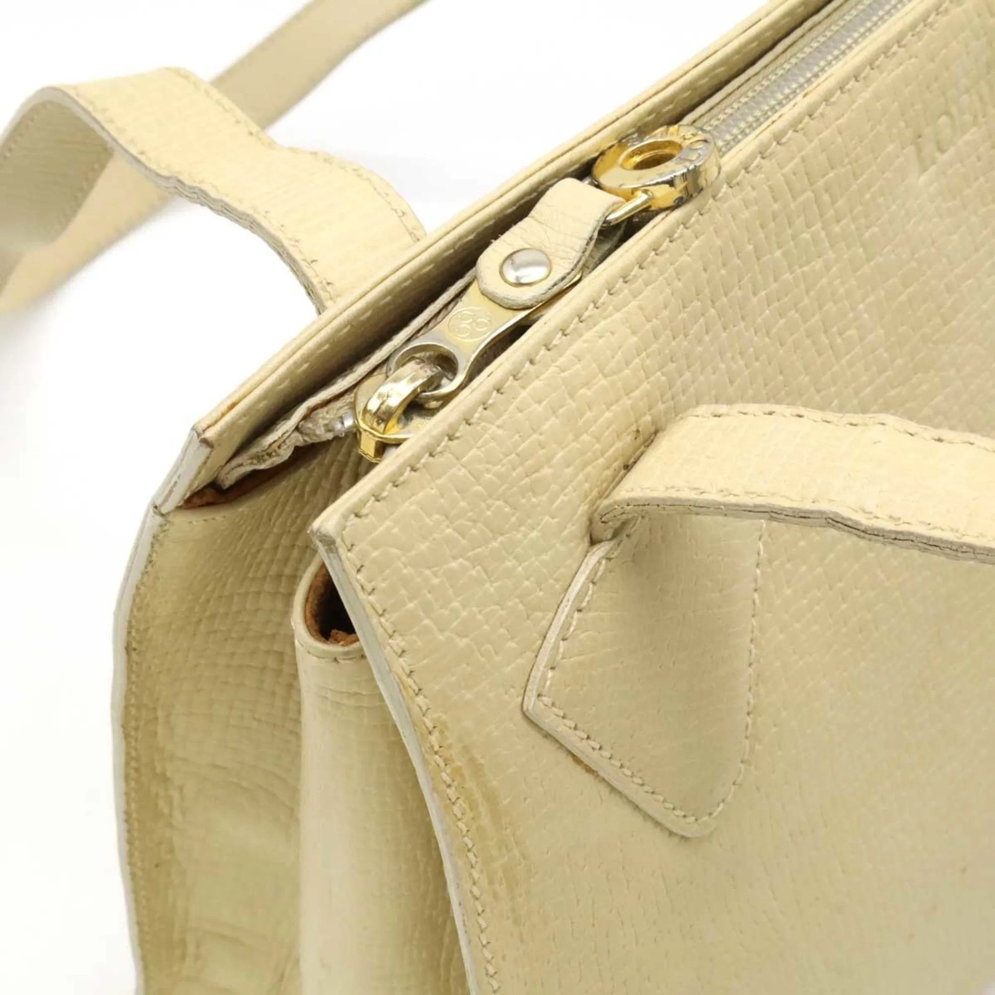 Loewe Leather Shoulder Bag Tote Bag (Pre-Owned)