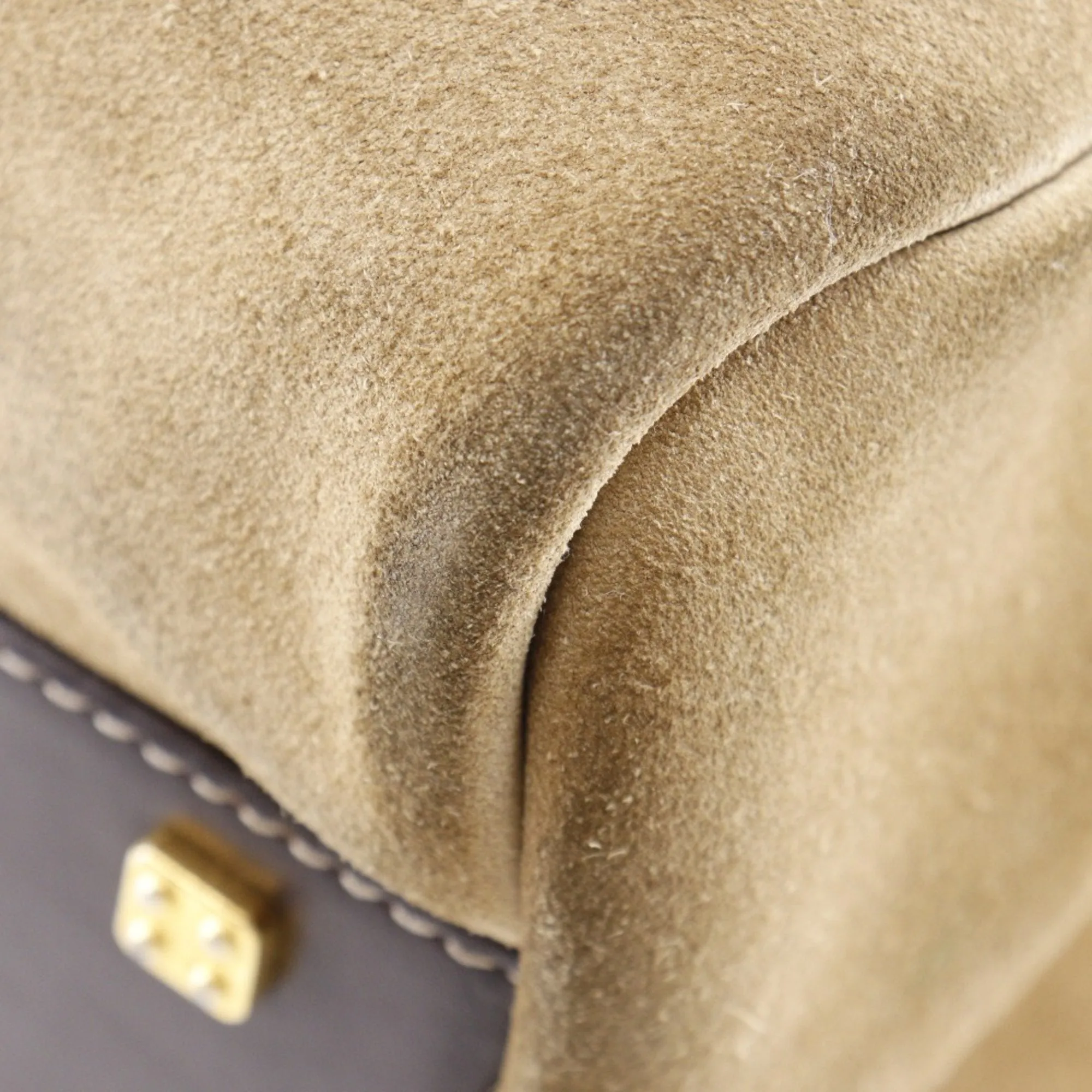 Loewe Suede Handbag (Pre-Owned)