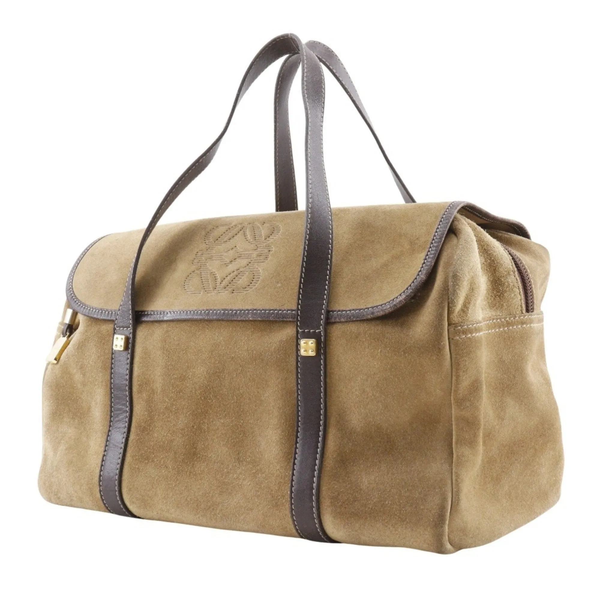 Loewe Suede Handbag (Pre-Owned)