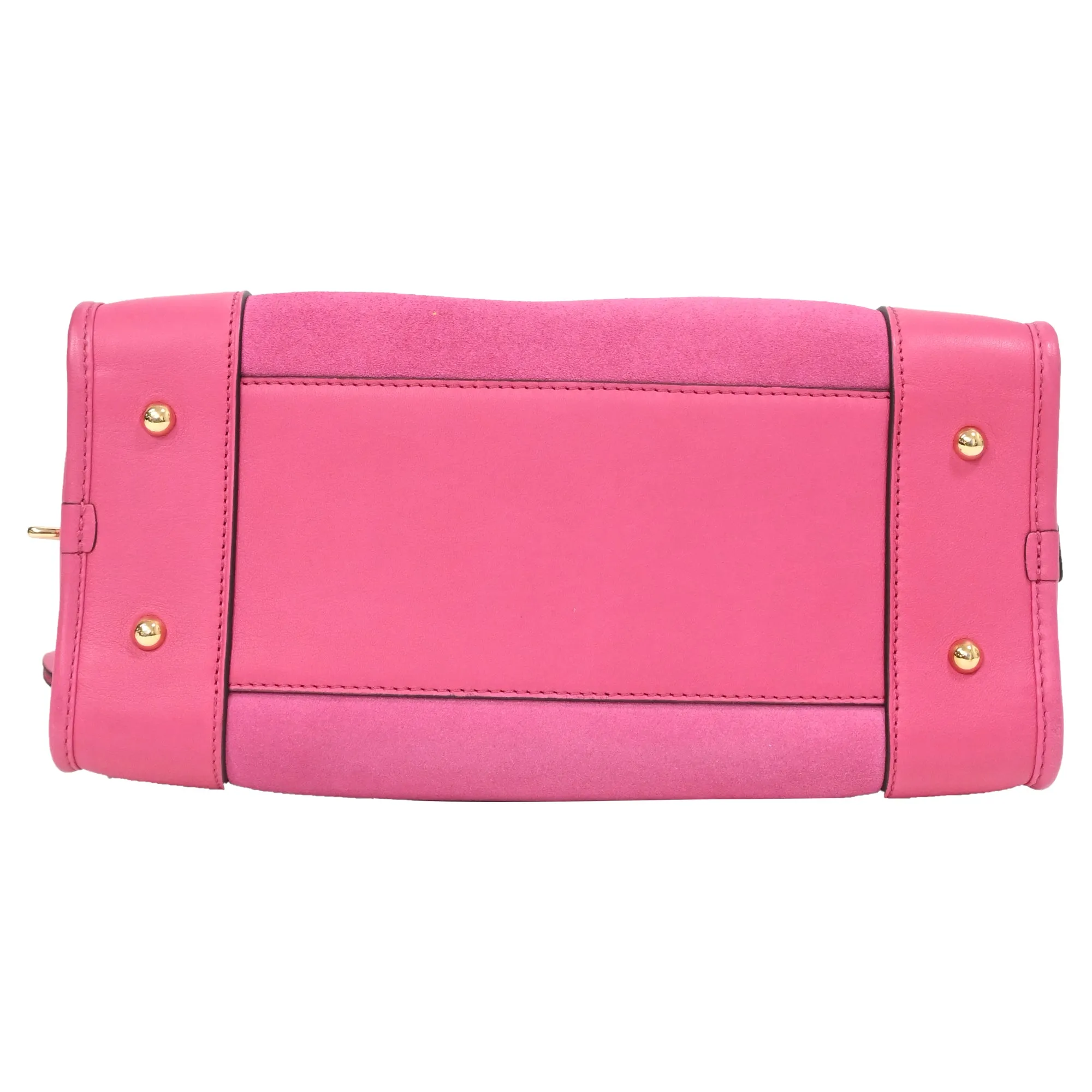 Loewe Three Tone Amazona Bag in Pink Suede