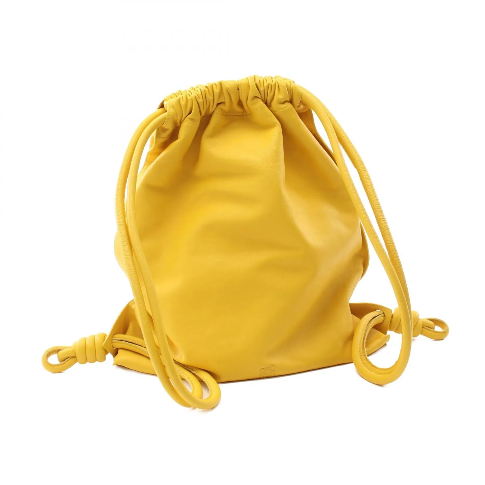 Loewe YAGO Anagram Leather Backpack Yellow
