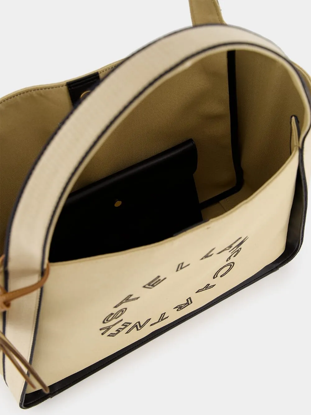 Logo Bananatex Canvas Beige Tote Bag
