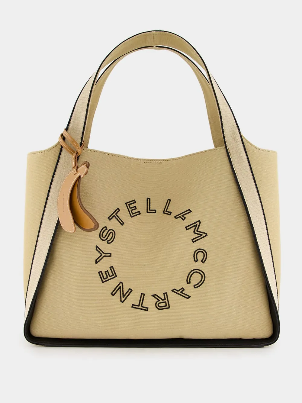 Logo Bananatex Canvas Beige Tote Bag
