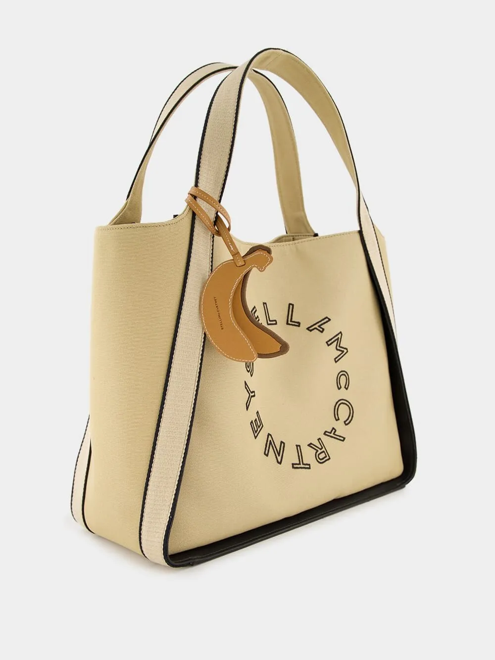 Logo Bananatex Canvas Beige Tote Bag