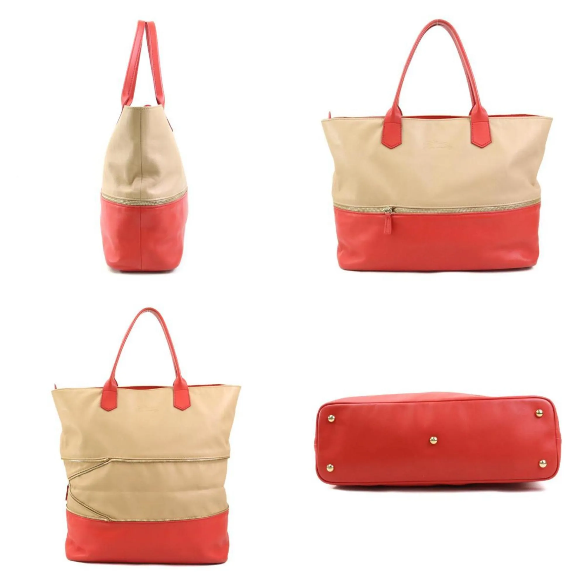 Longchamp  Color Leather Handbag (Pre-Owned)