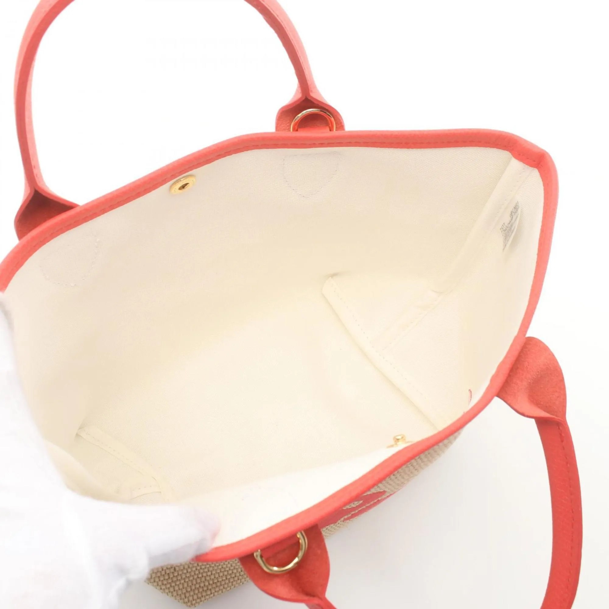Longchamp   Color Leather Straw Handbag (Pre-Owned)
