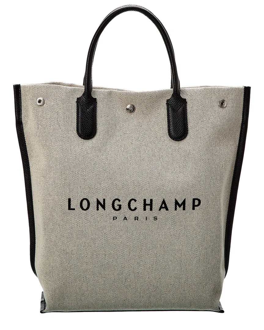 Longchamp Essential Toile Canvas & Leather Tote