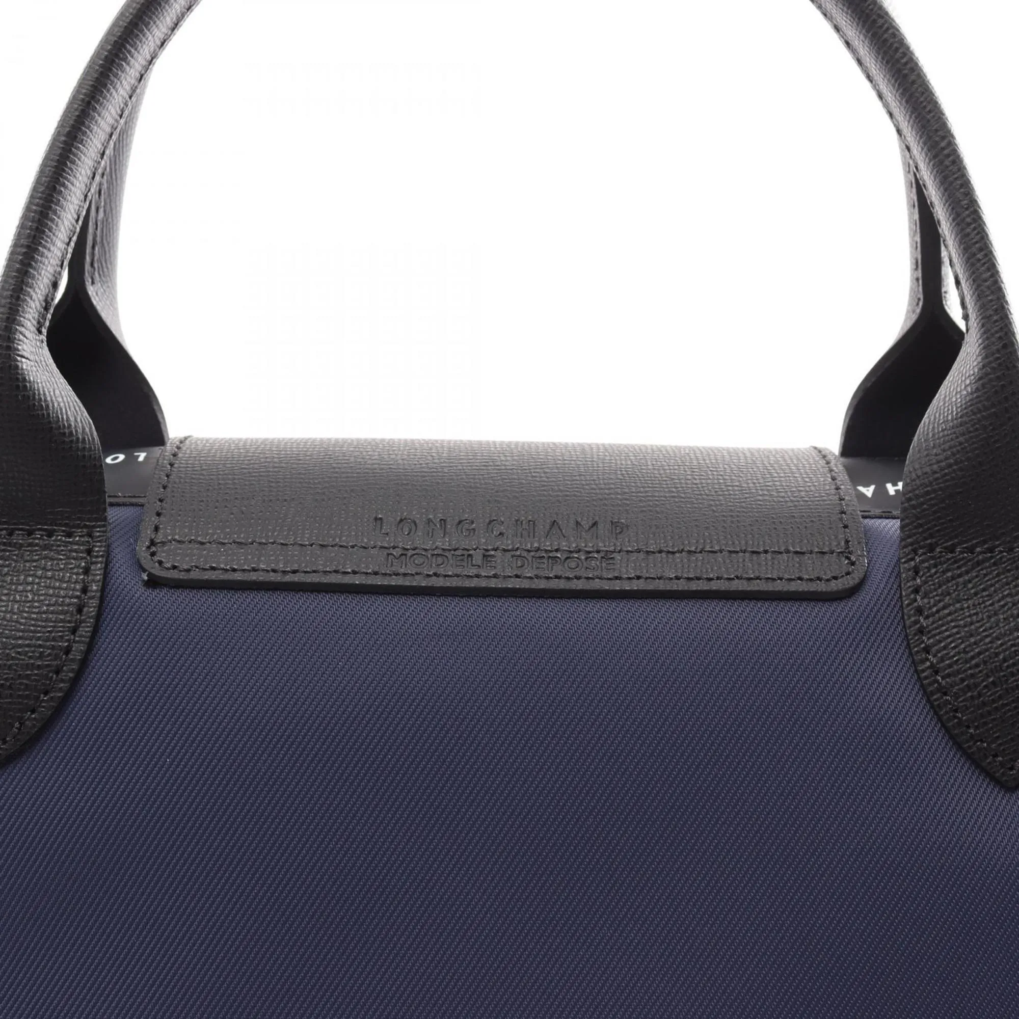 Longchamp Le Pliage  Navy Leather Polyamide Handbag