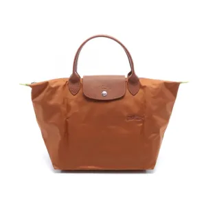 Longchamp  Nylon Leather Handbag
