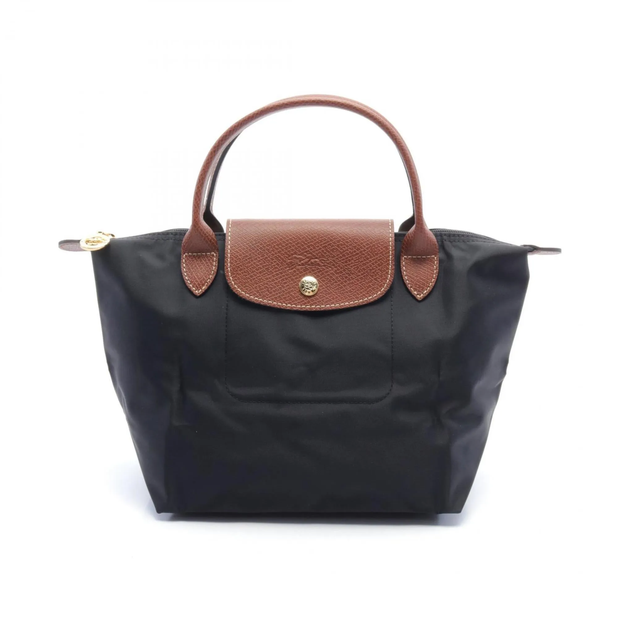 Longchamp   Nylon Leather Handbag
