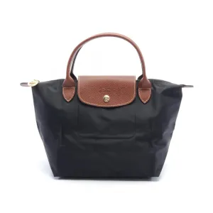 Longchamp   Nylon Leather Handbag