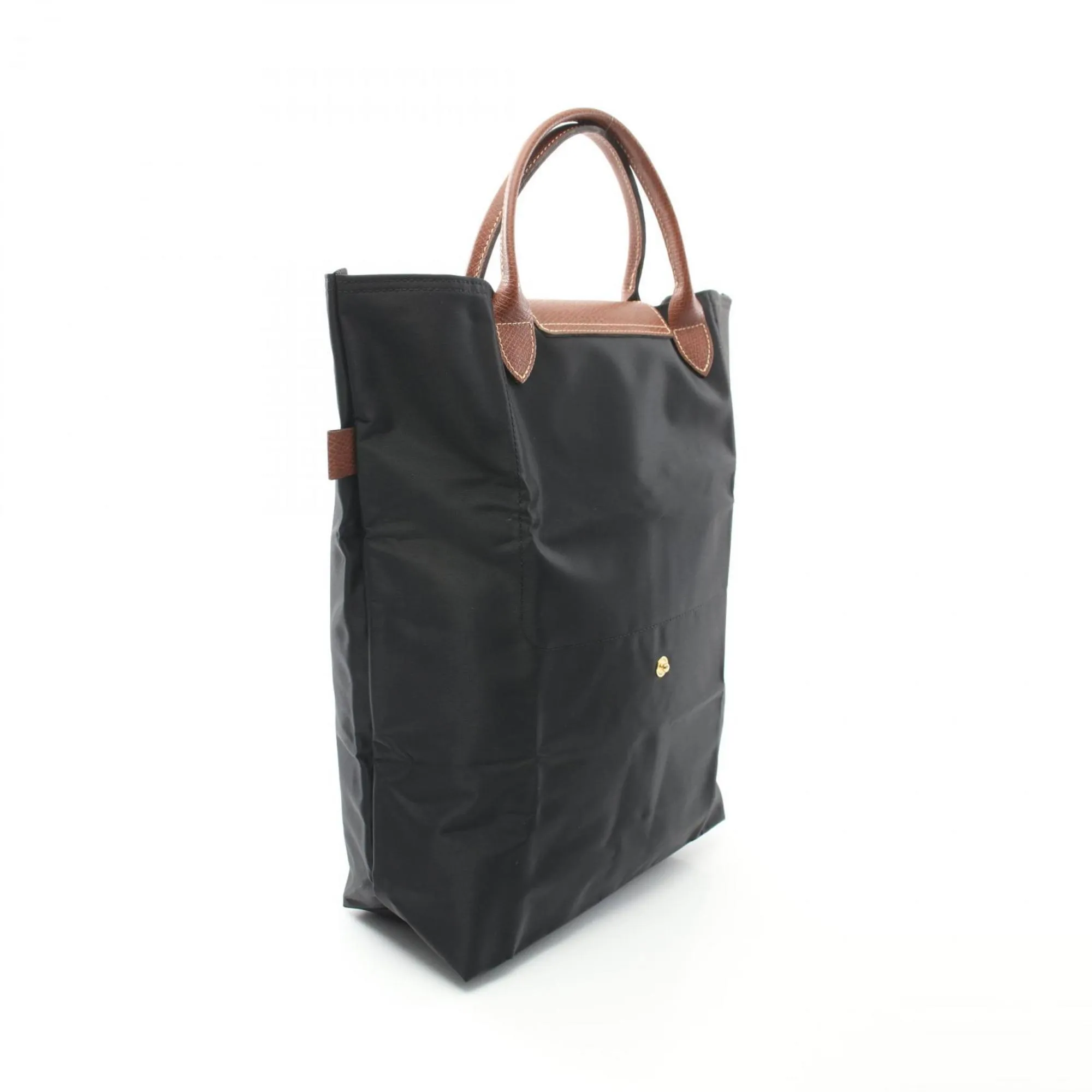 Longchamp  Nylon Leather Shopping Bag Tote Bag (Pre-Owned)