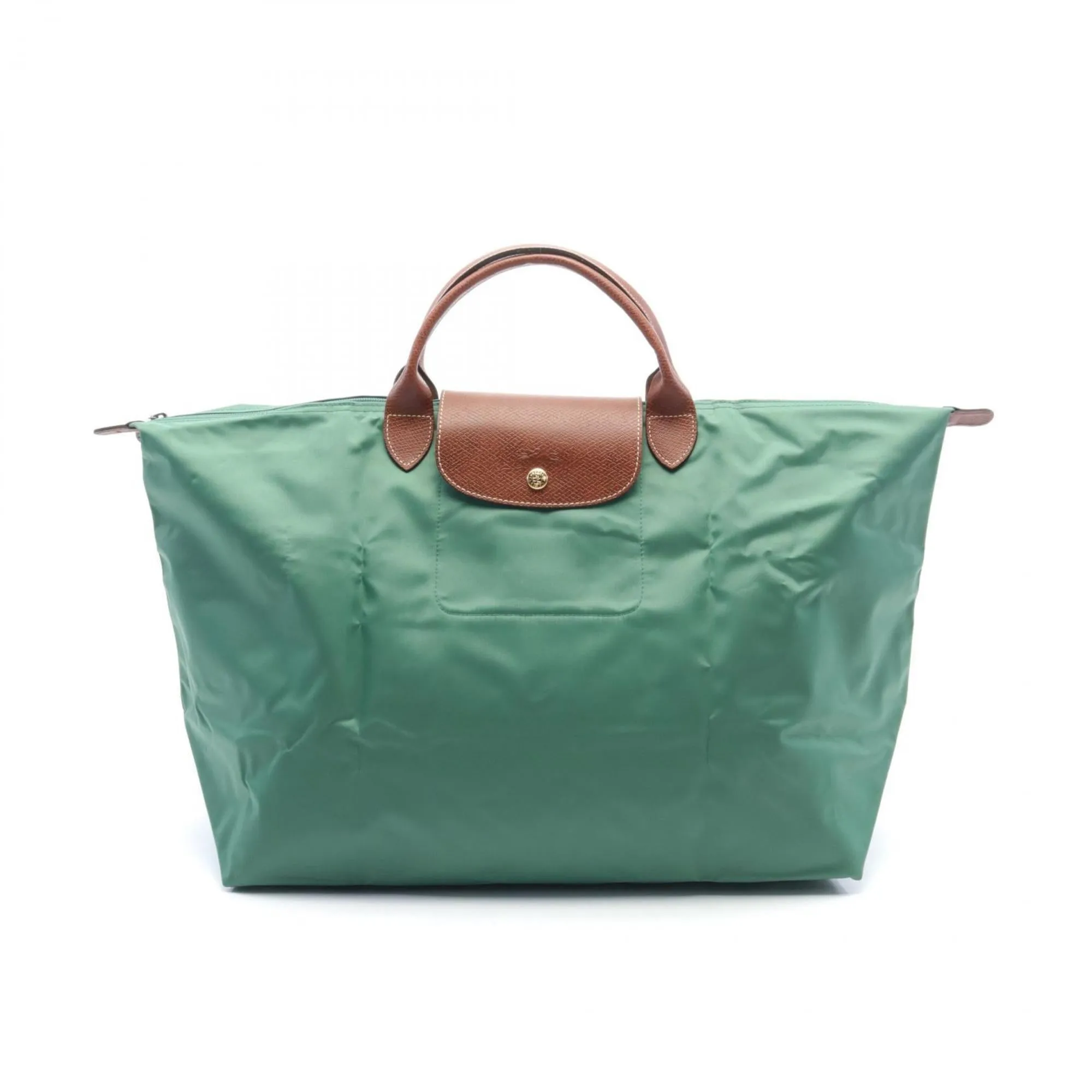 Longchamp   Nylon Leather Tote Bag