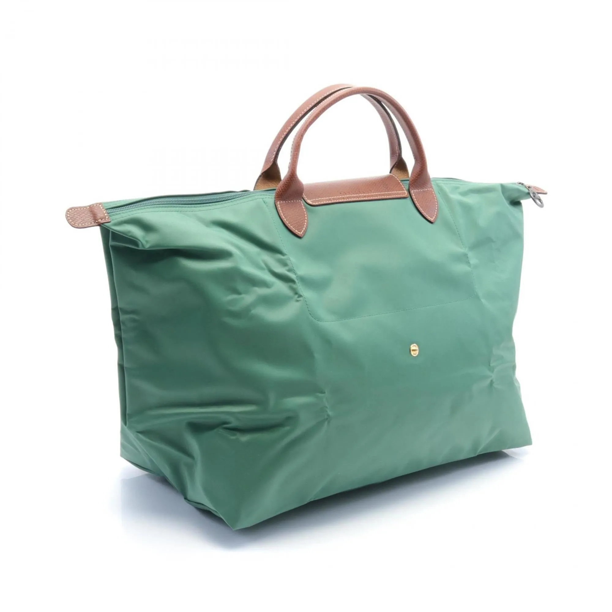 Longchamp   Nylon Leather Tote Bag
