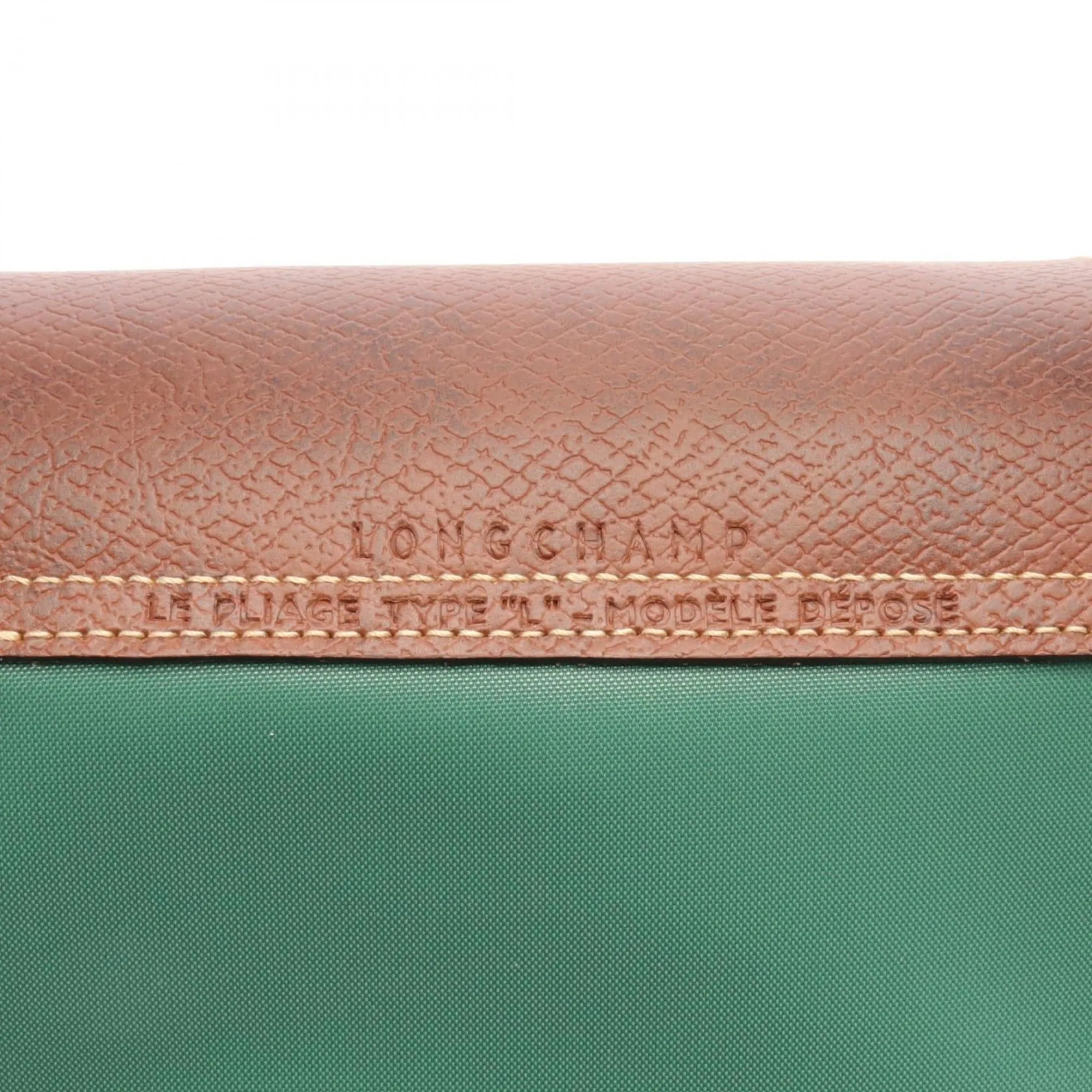 Longchamp   Nylon Leather Tote Bag
