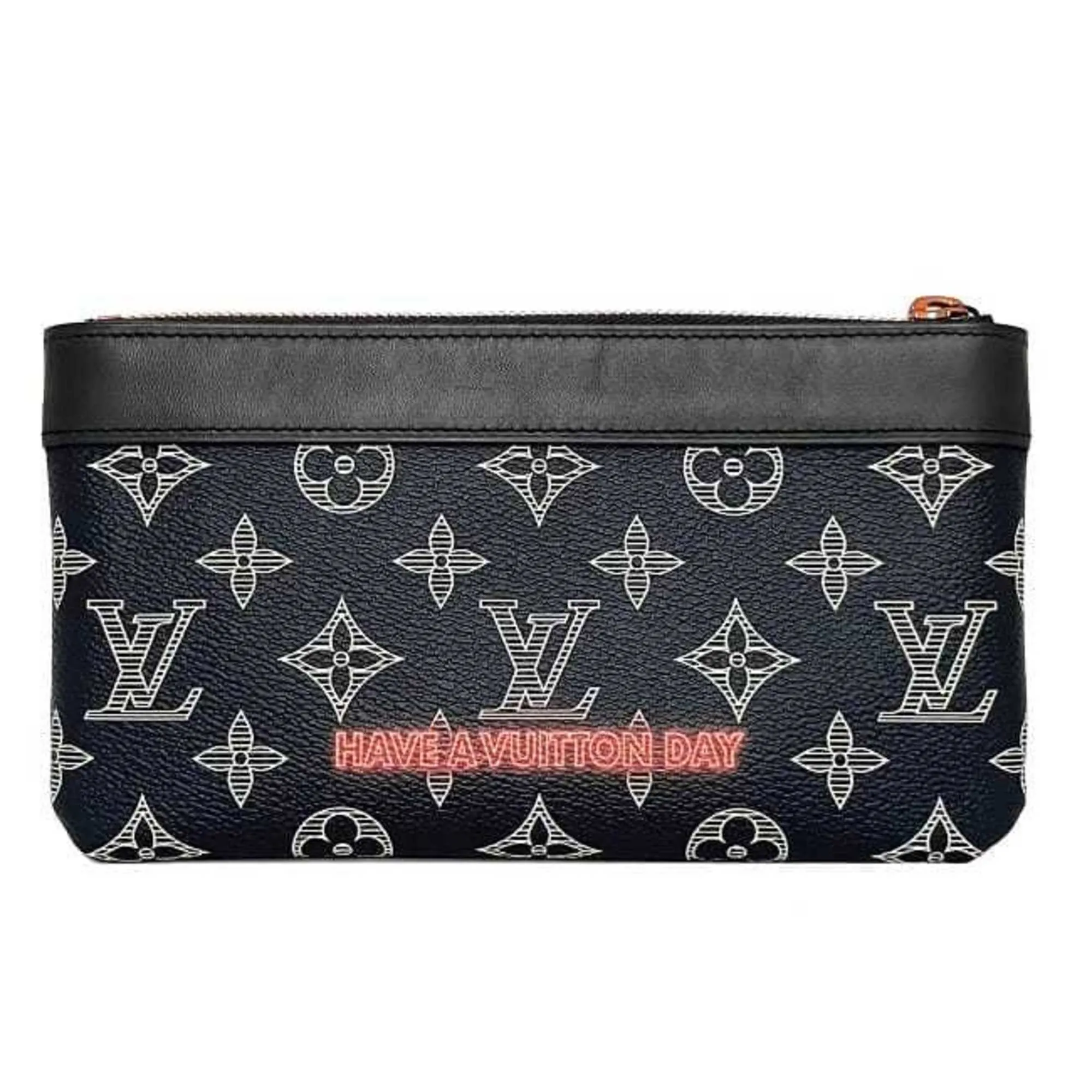 Louis Vuitton Apollo Pochette Canvas Clutch Bag (Pre-Owned)