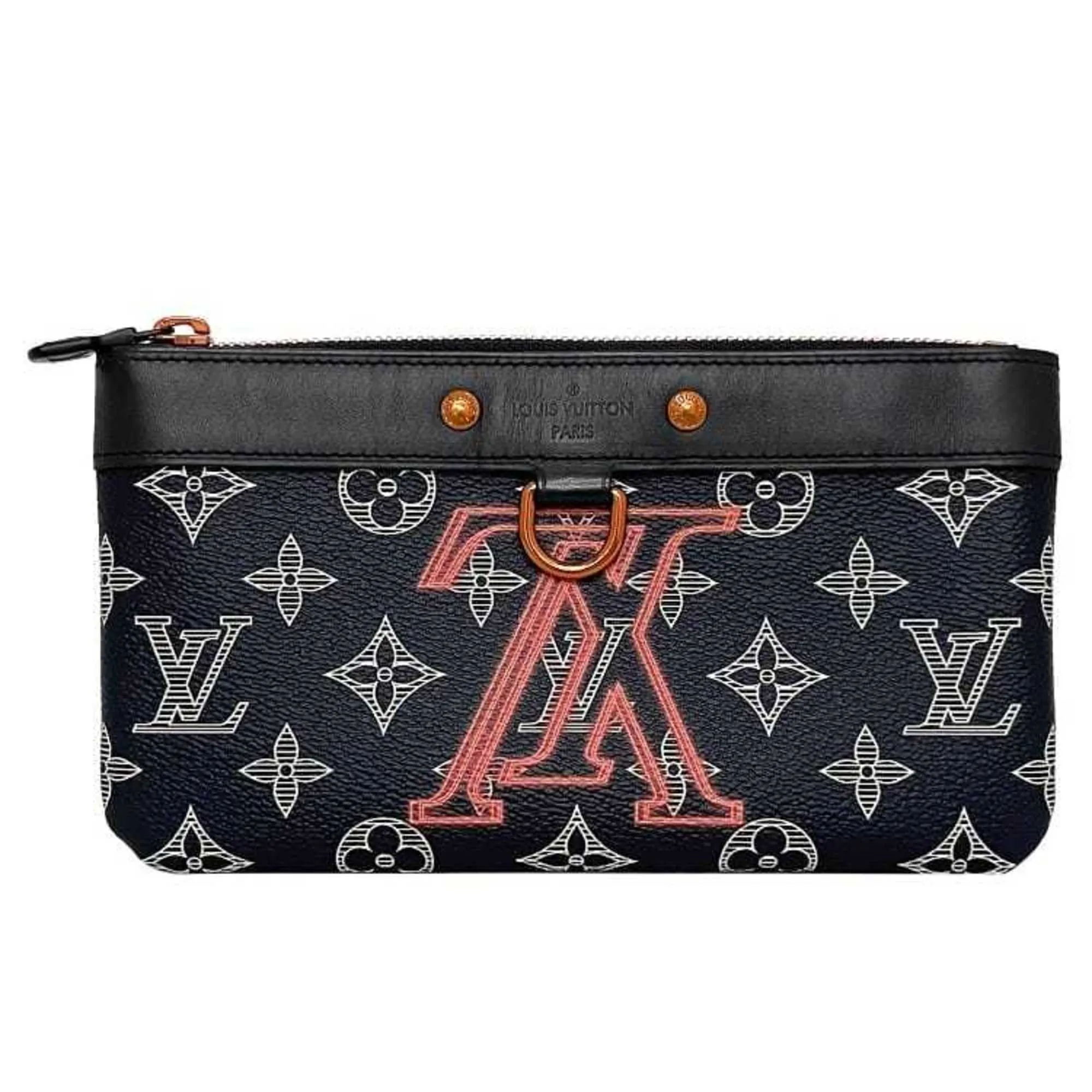Louis Vuitton Apollo Pochette Canvas Clutch Bag (Pre-Owned)