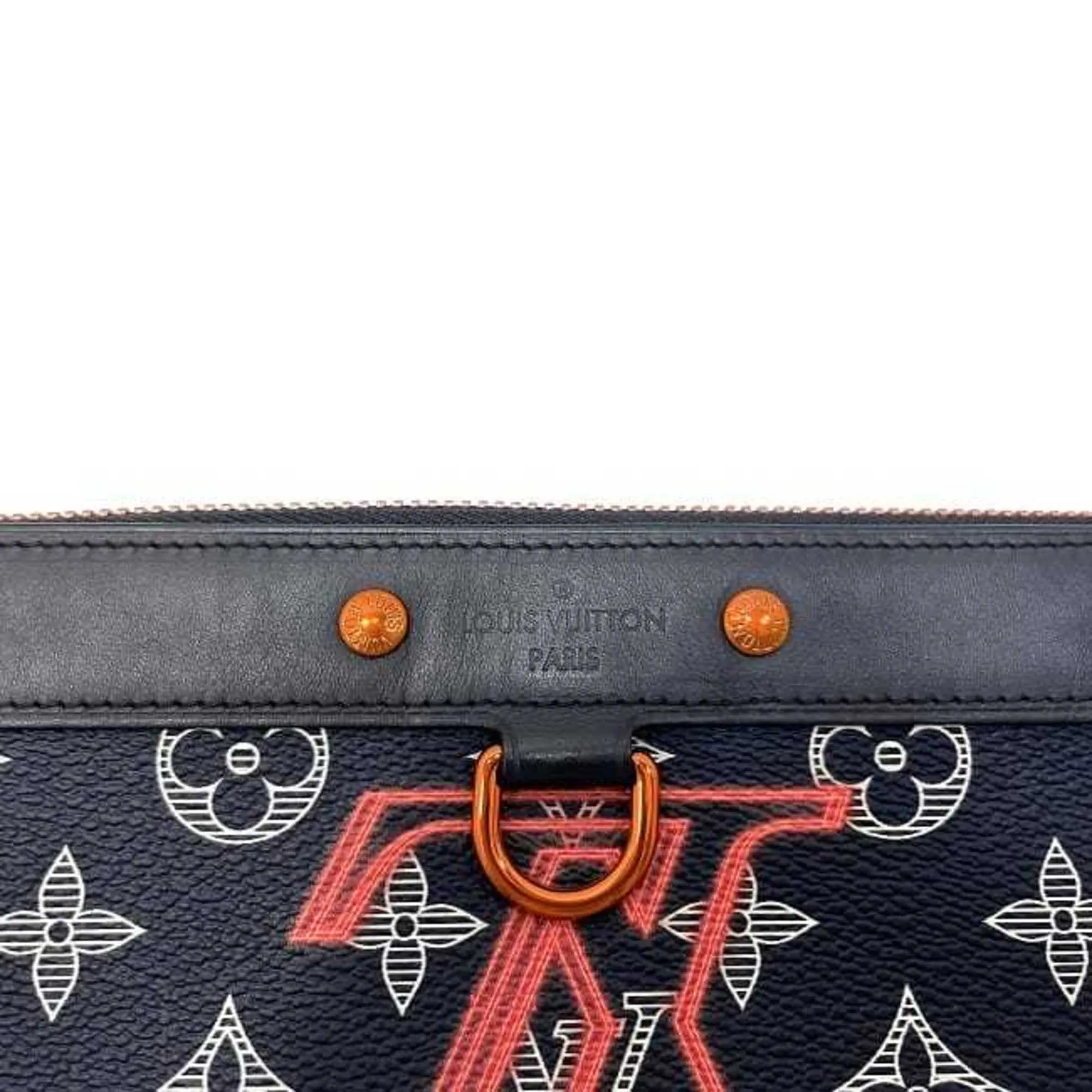 Louis Vuitton Apollo Pochette Canvas Clutch Bag (Pre-Owned)