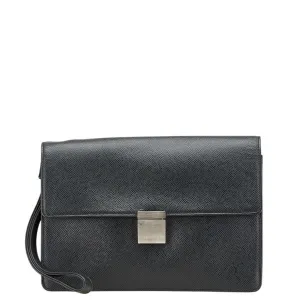 Louis Vuitton Ardoise Leather Clutch Bag (Pre-Owned)