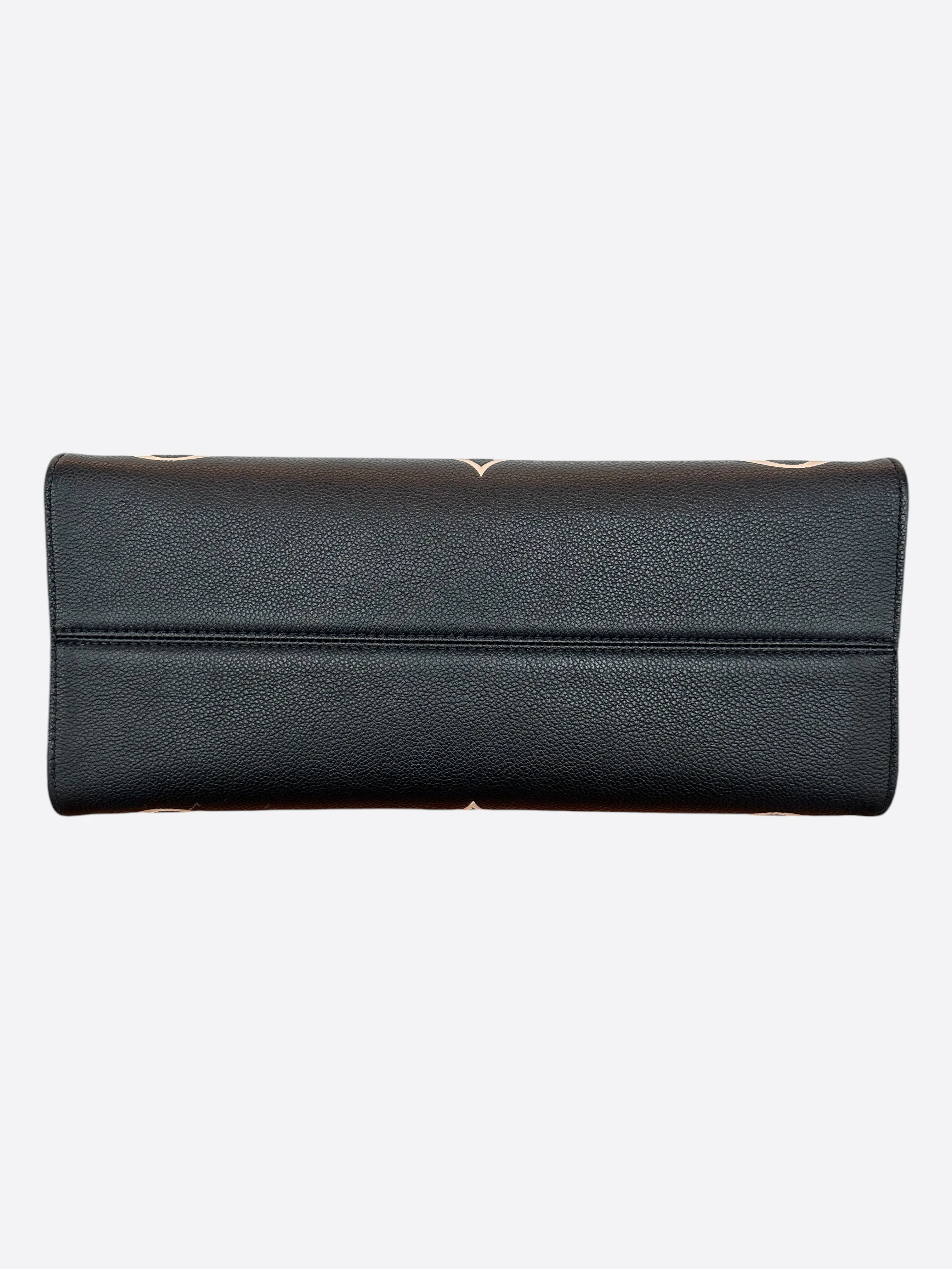 Louis Vuitton Black & Cream Monogram Empreinte OnTheGo MM