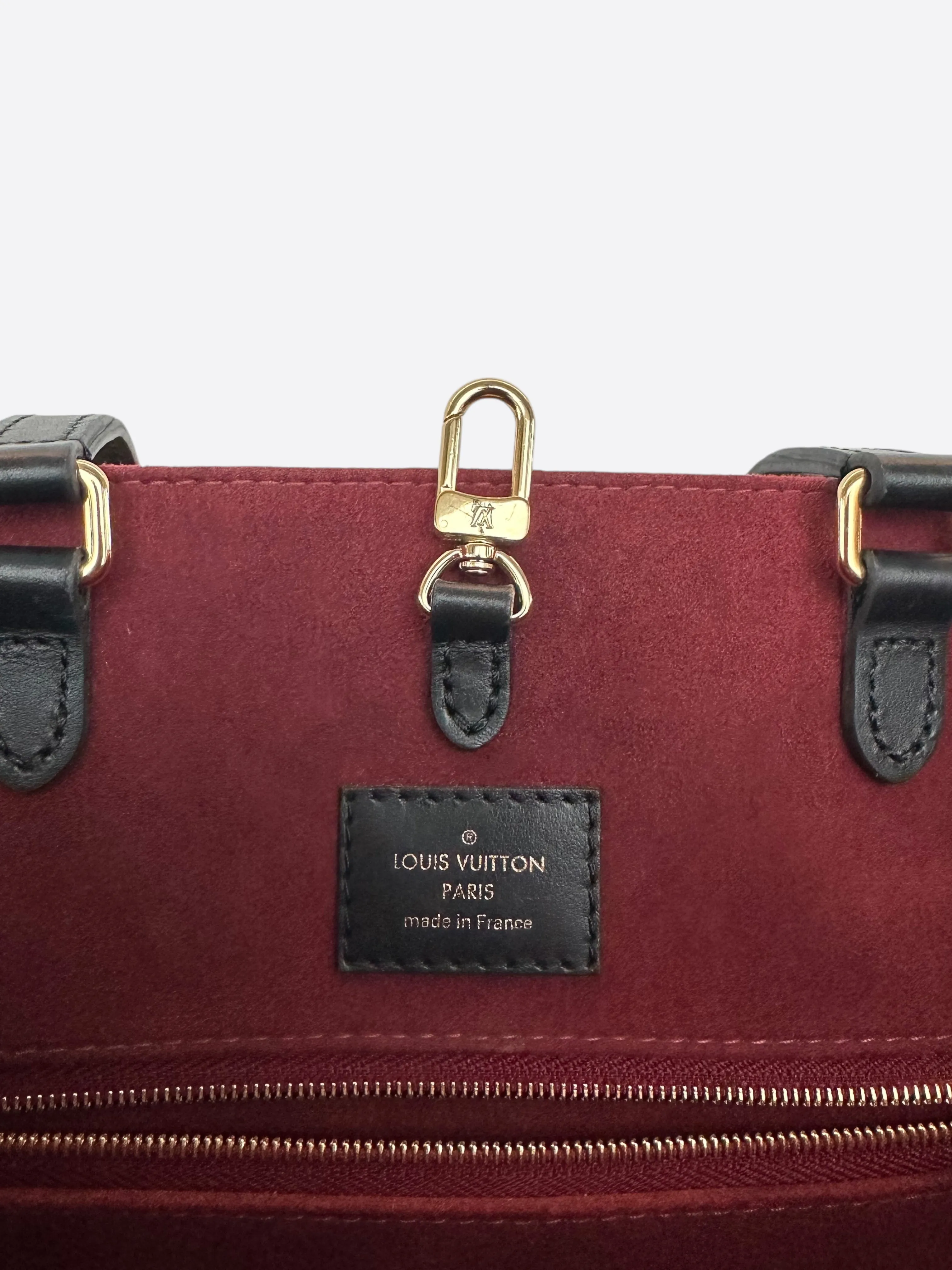 Louis Vuitton Black & Cream Monogram Empreinte OnTheGo MM