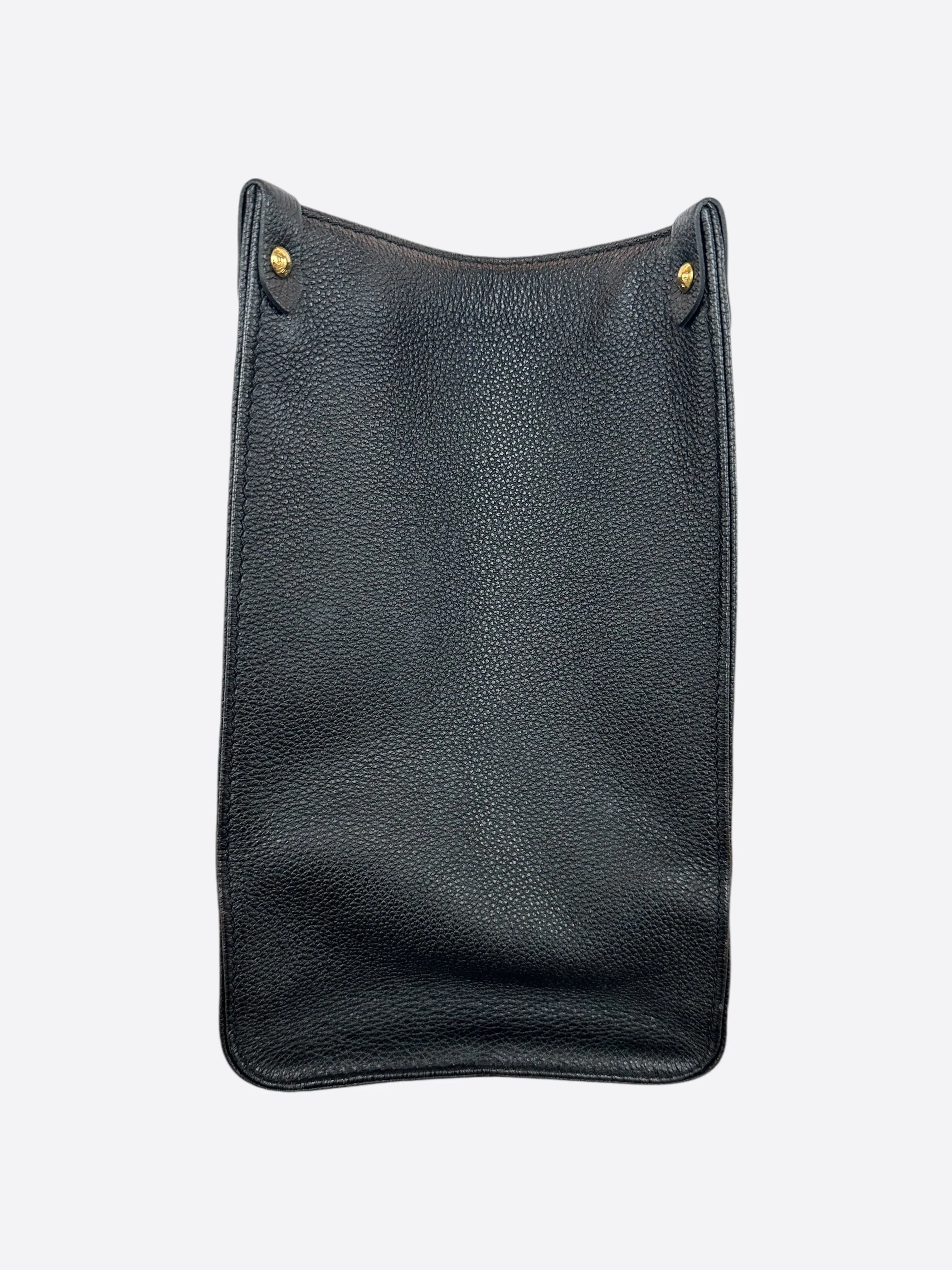 Louis Vuitton Black & Cream Monogram Empreinte OnTheGo MM