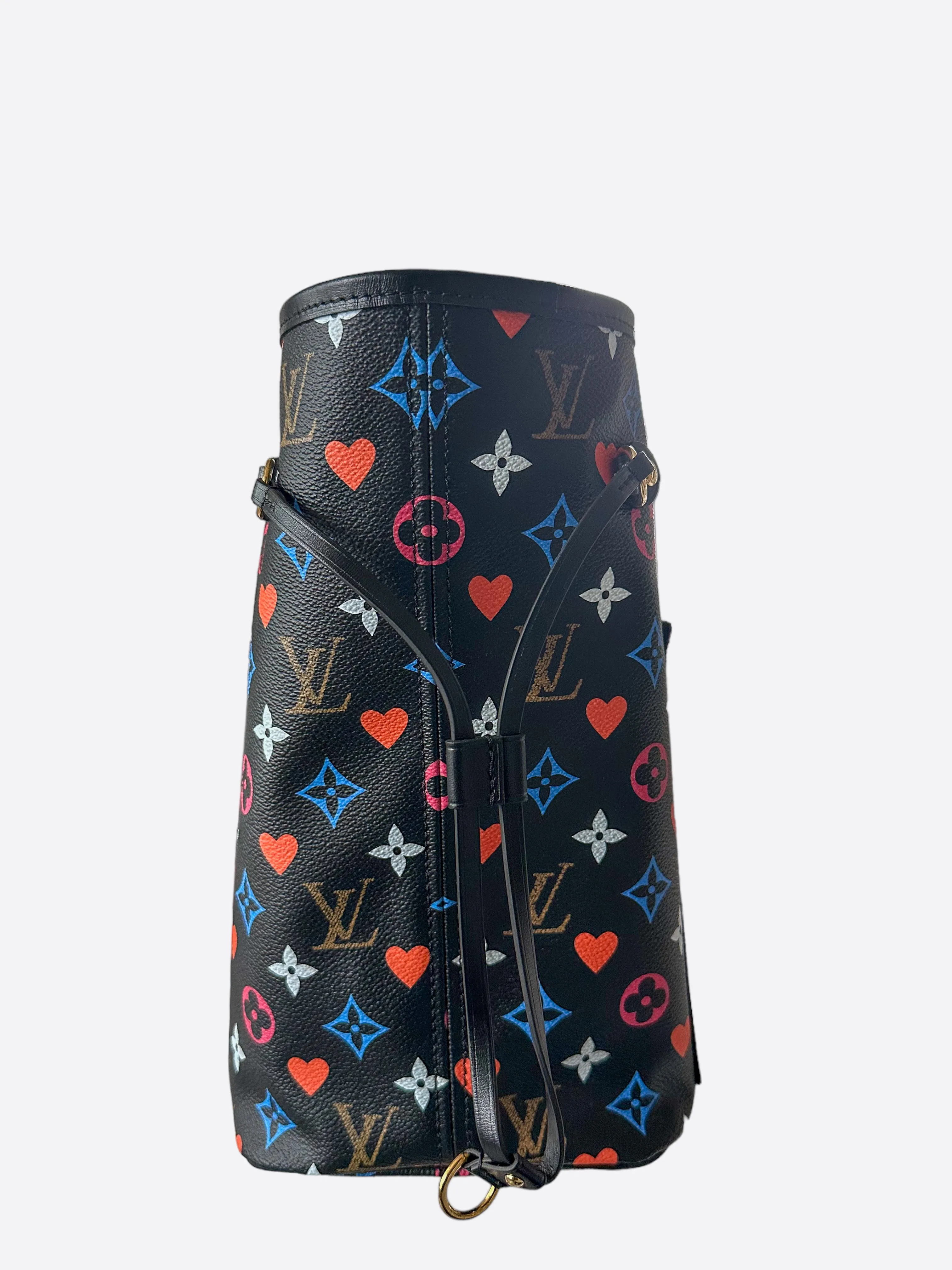 Louis Vuitton Black Game On Monogram Neverfull MM