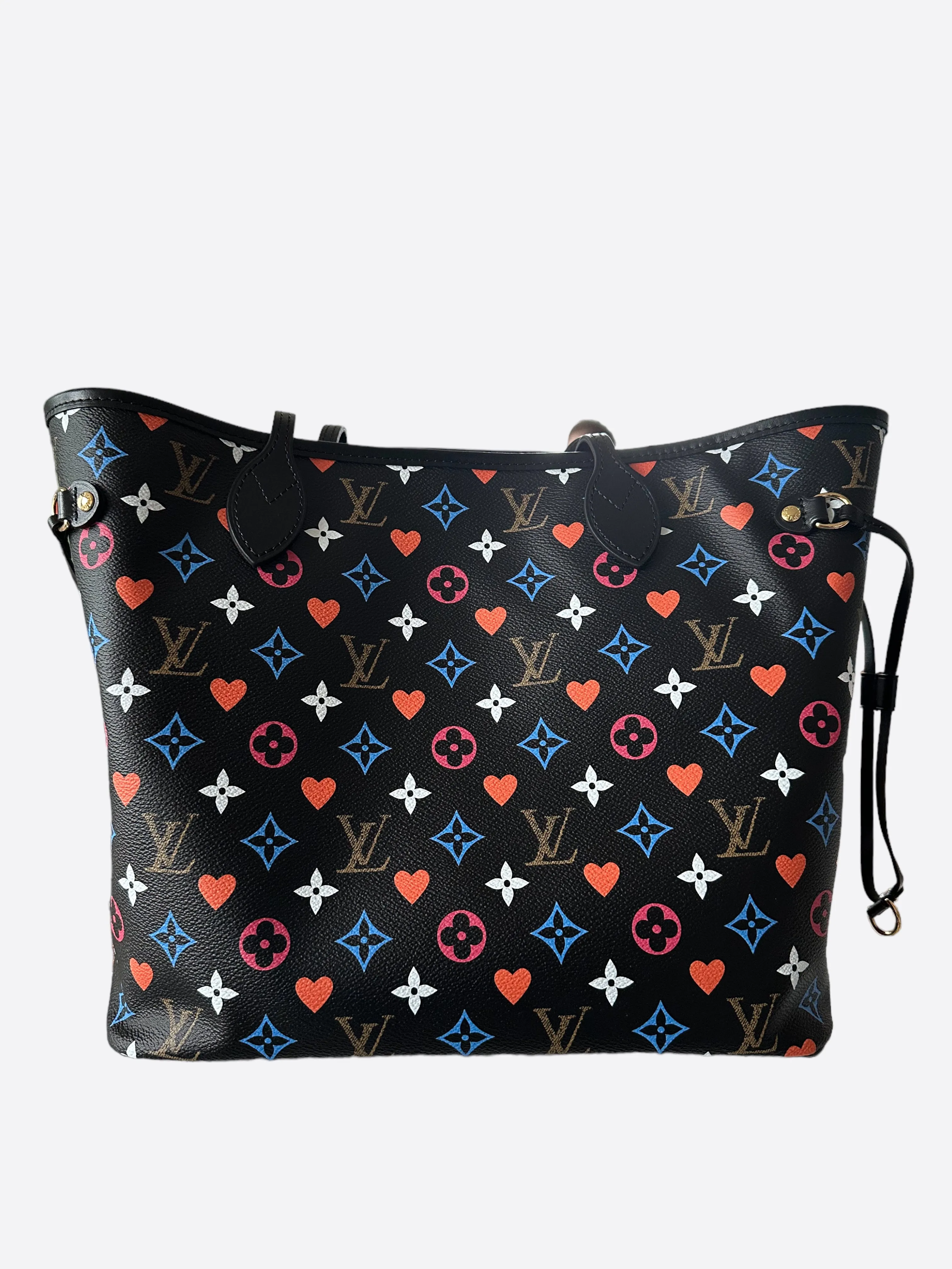 Louis Vuitton Black Game On Monogram Neverfull MM
