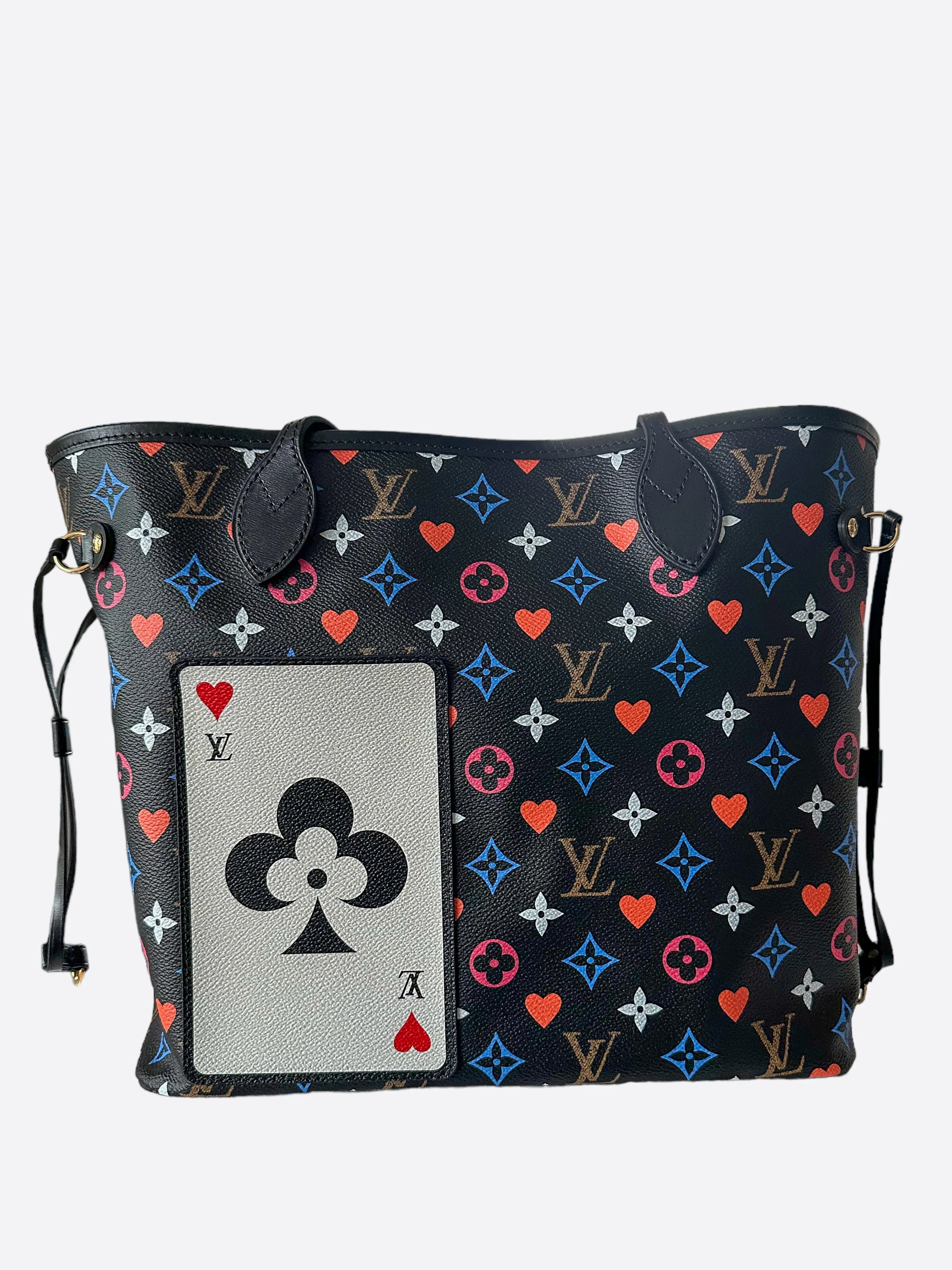 Louis Vuitton Black Game On Monogram Neverfull MM