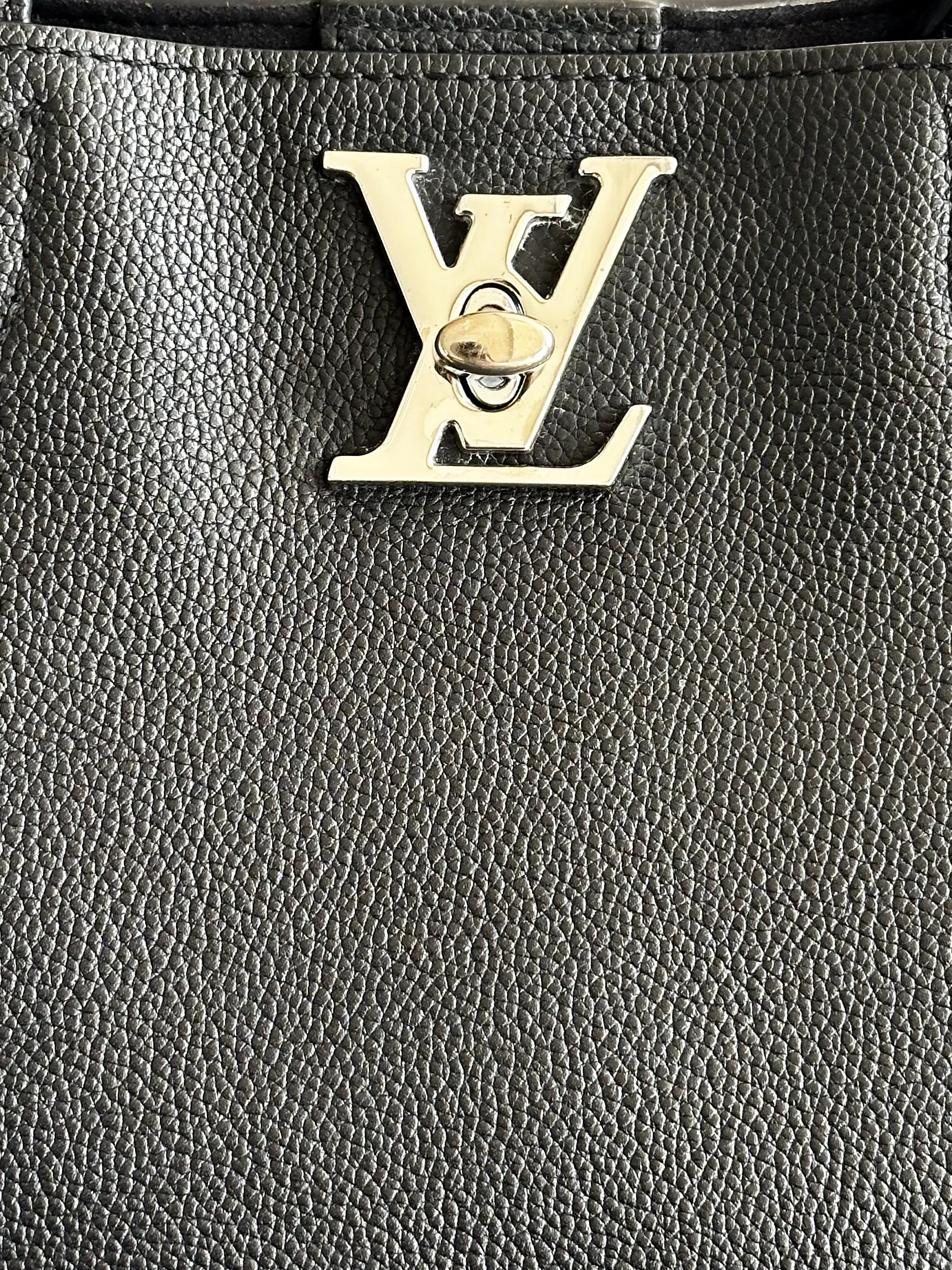 Louis Vuitton Black Lockme Cabas Tote Bag