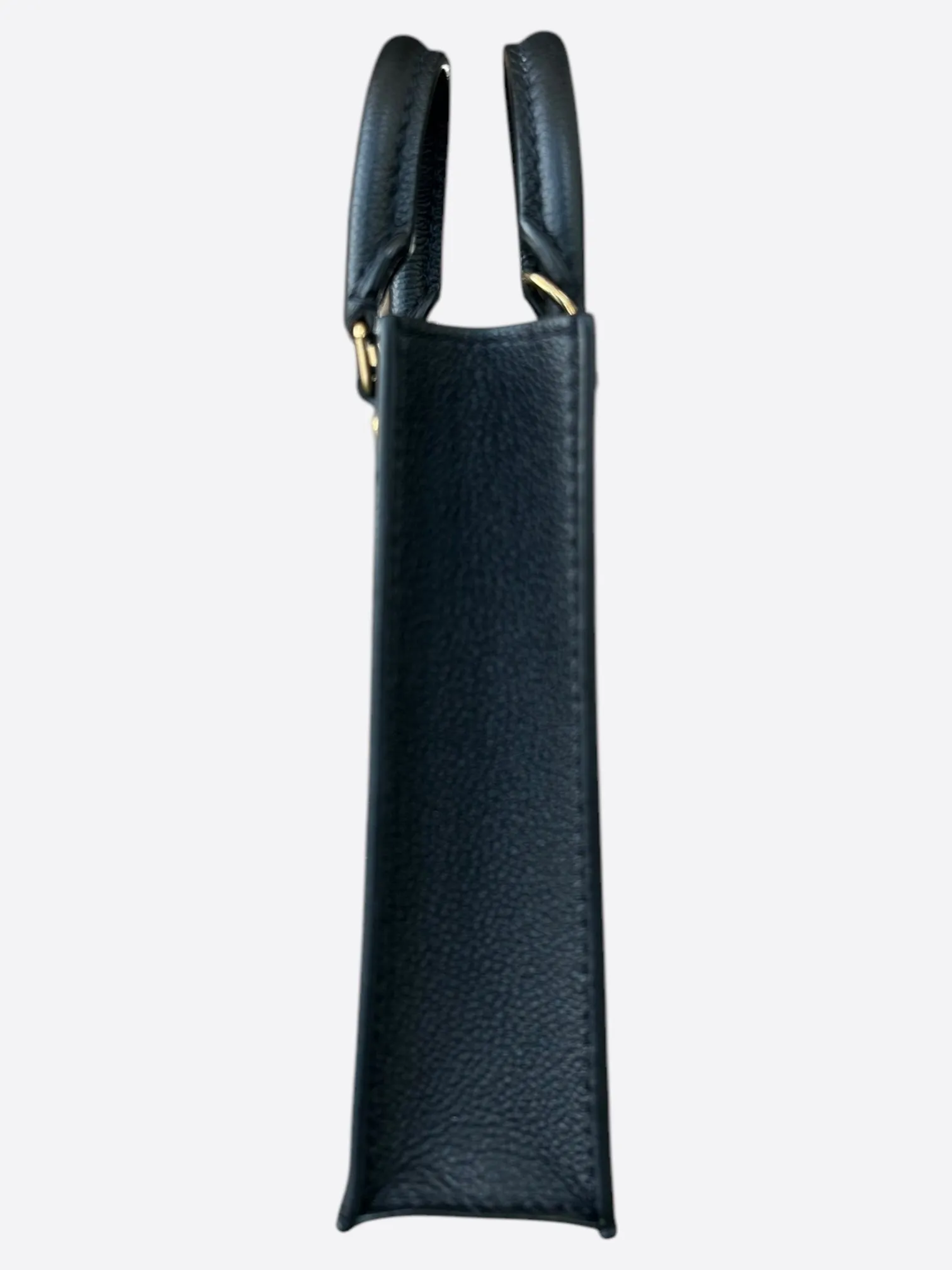 Louis Vuitton Black Monogram Empreinte Petit Sac Plat