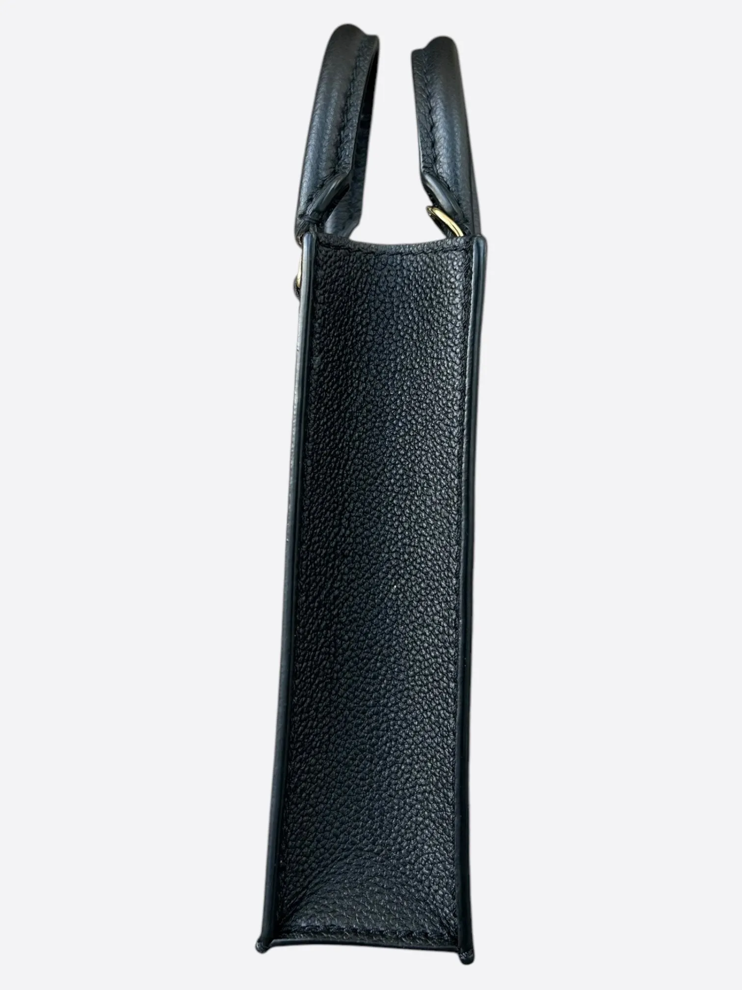Louis Vuitton Black Monogram Empreinte Petit Sac Plat