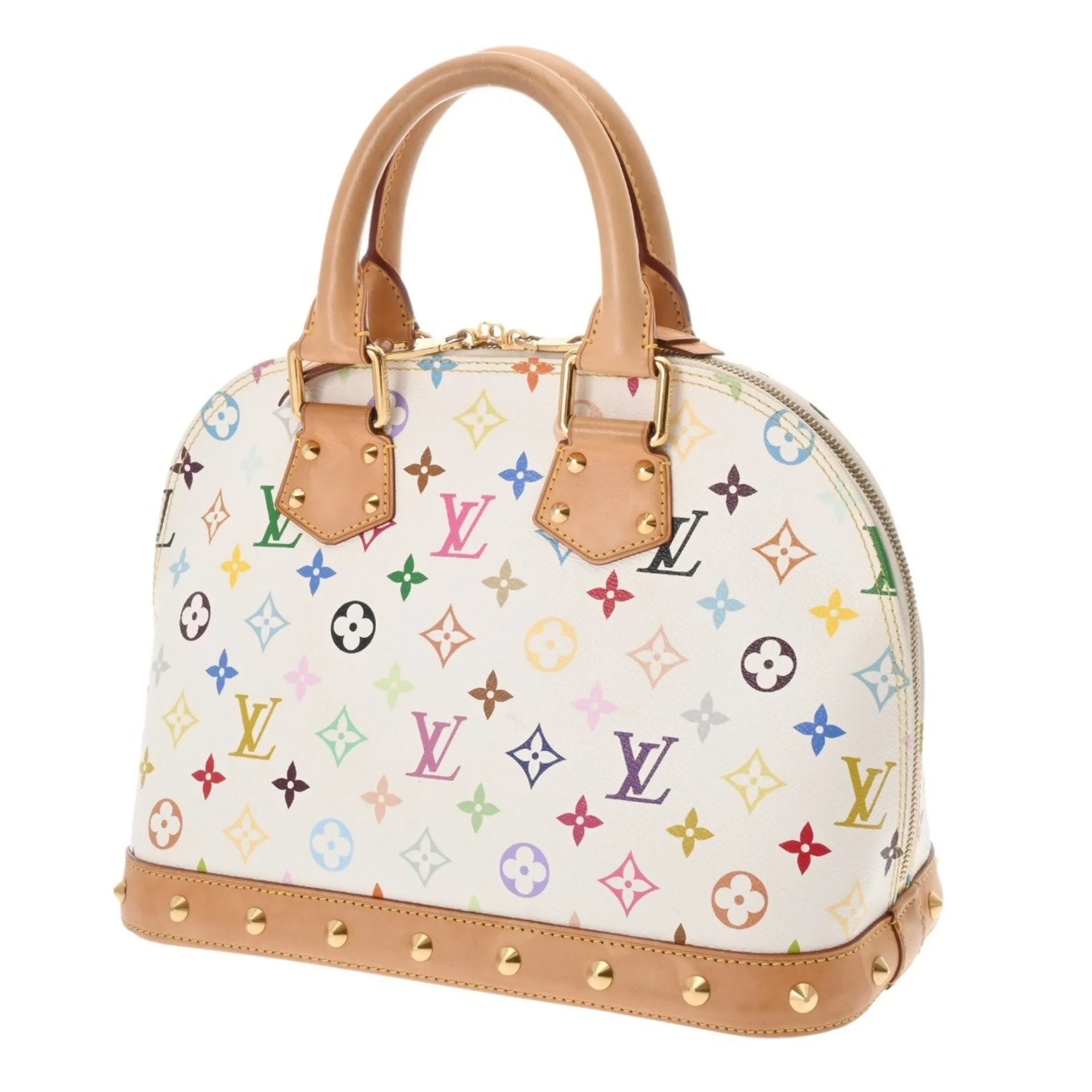 Louis Vuitton Blanc Canvas Handbag (Pre-Owned)