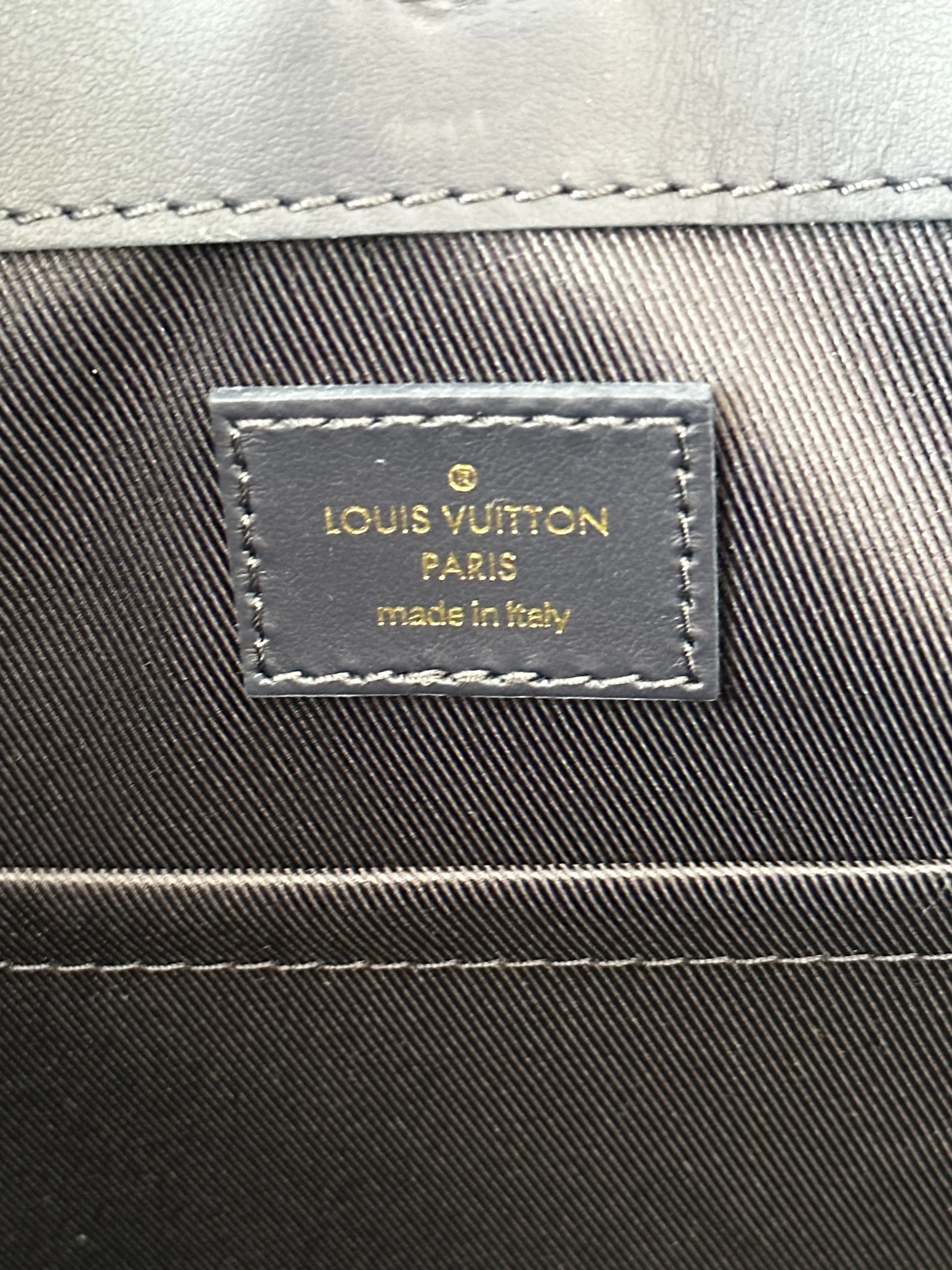Louis Vuitton Blue Bleach Monogram Sac Plat 24H