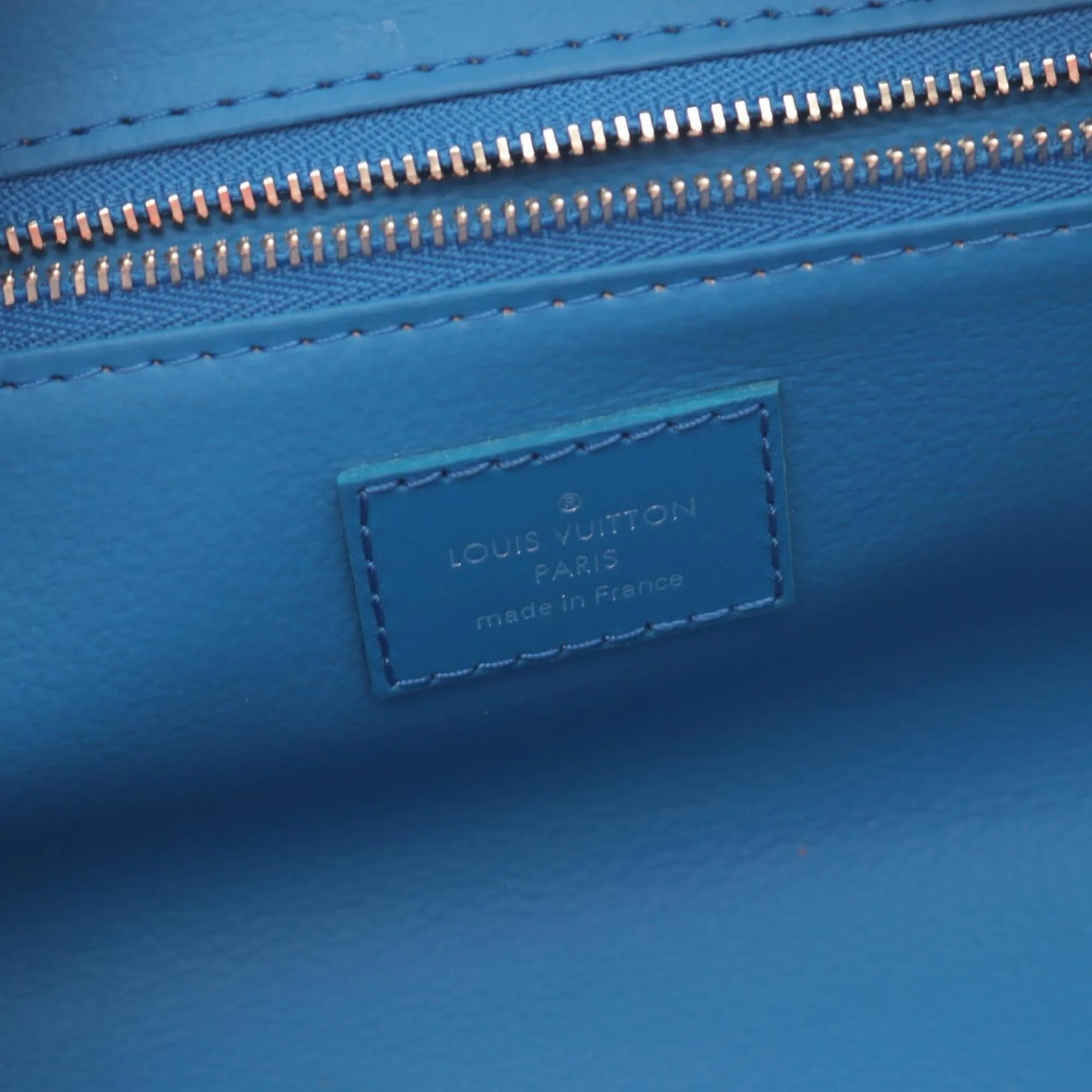 Louis Vuitton blue Coated Canvas Pvc Monogram Leather Clutch Bag (Pre-Owned)