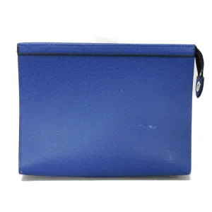 Louis Vuitton blue Cobalt Taiga Leather Clutch Bag Pochette (Pre-Owned)