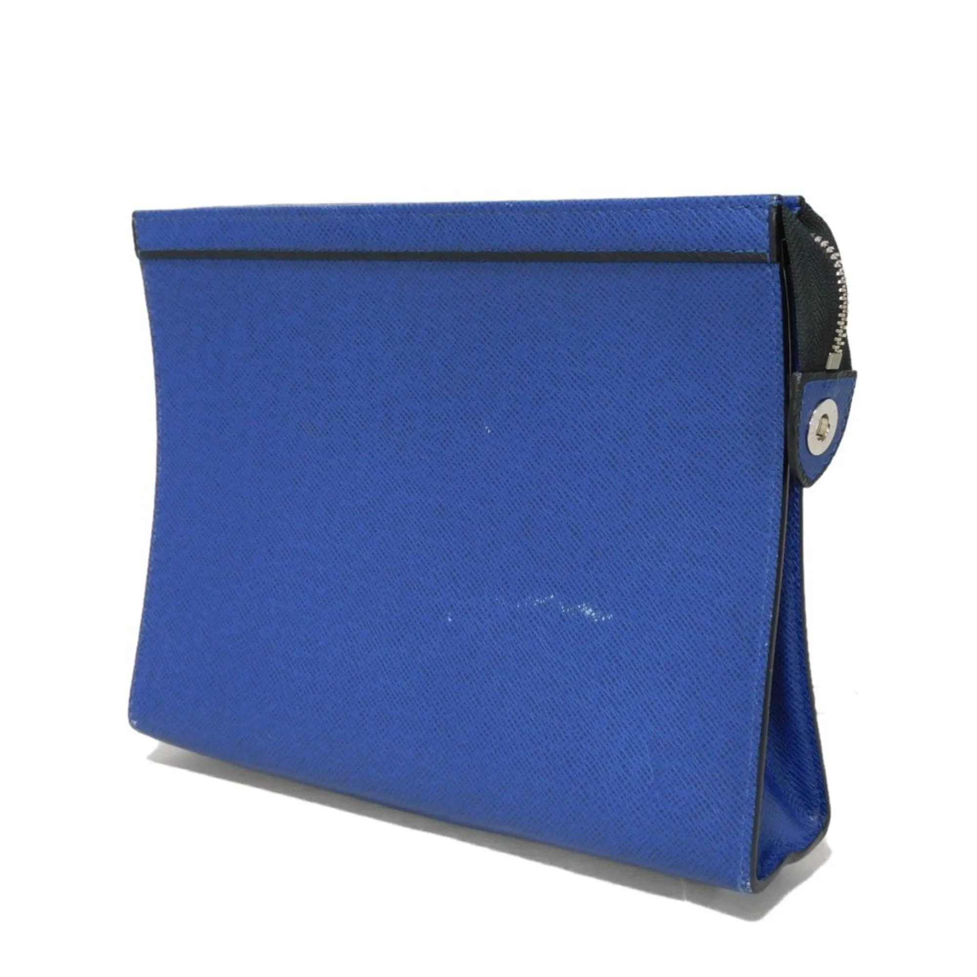 Louis Vuitton blue Cobalt Taiga Leather Clutch Bag Pochette (Pre-Owned)