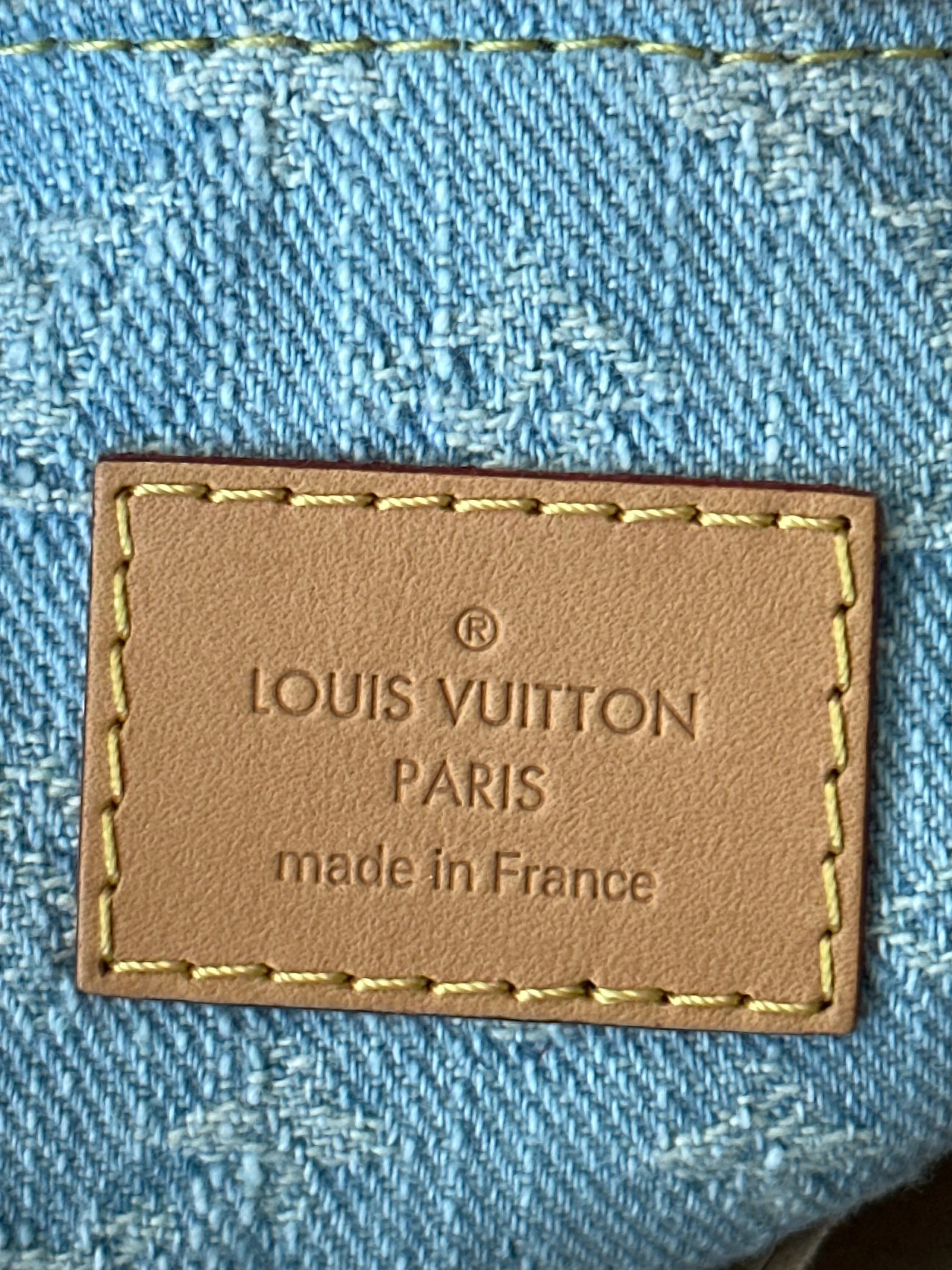Louis Vuitton Blue Denim Monogram Braided OnTheGo PM