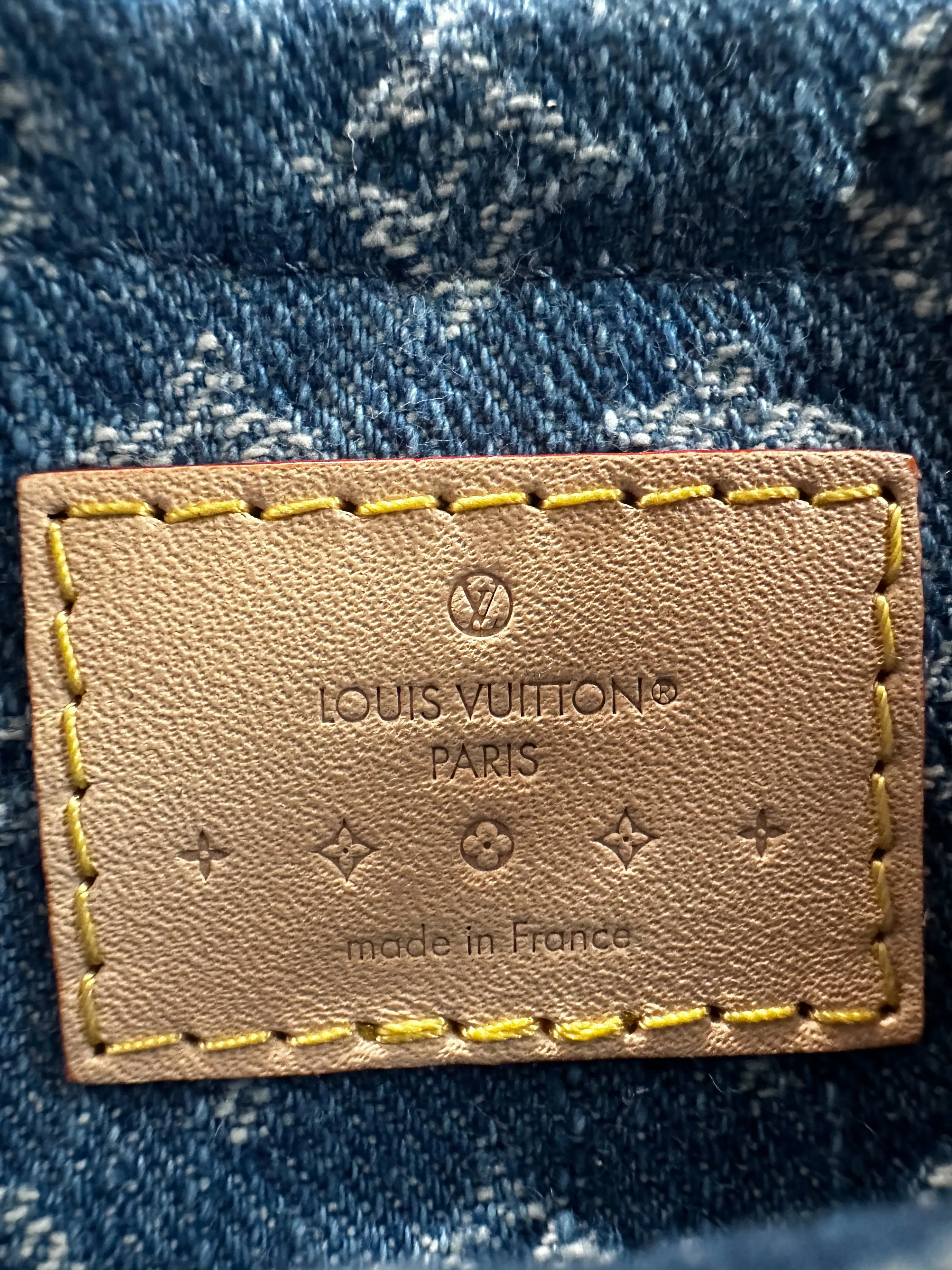 Louis Vuitton Blue Denim Monogram Sunset Bag