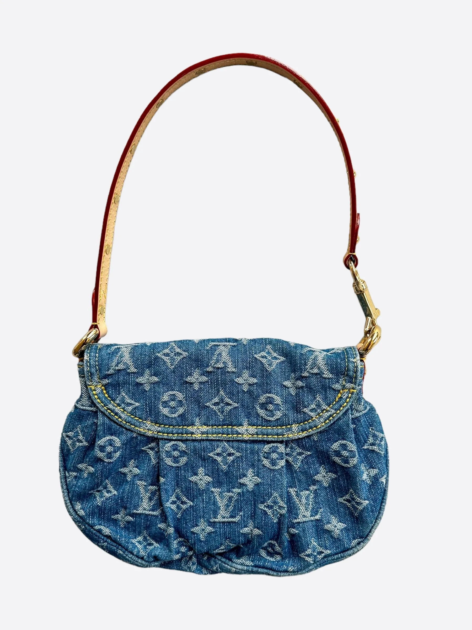 Louis Vuitton Blue Denim Monogram Sunset Bag