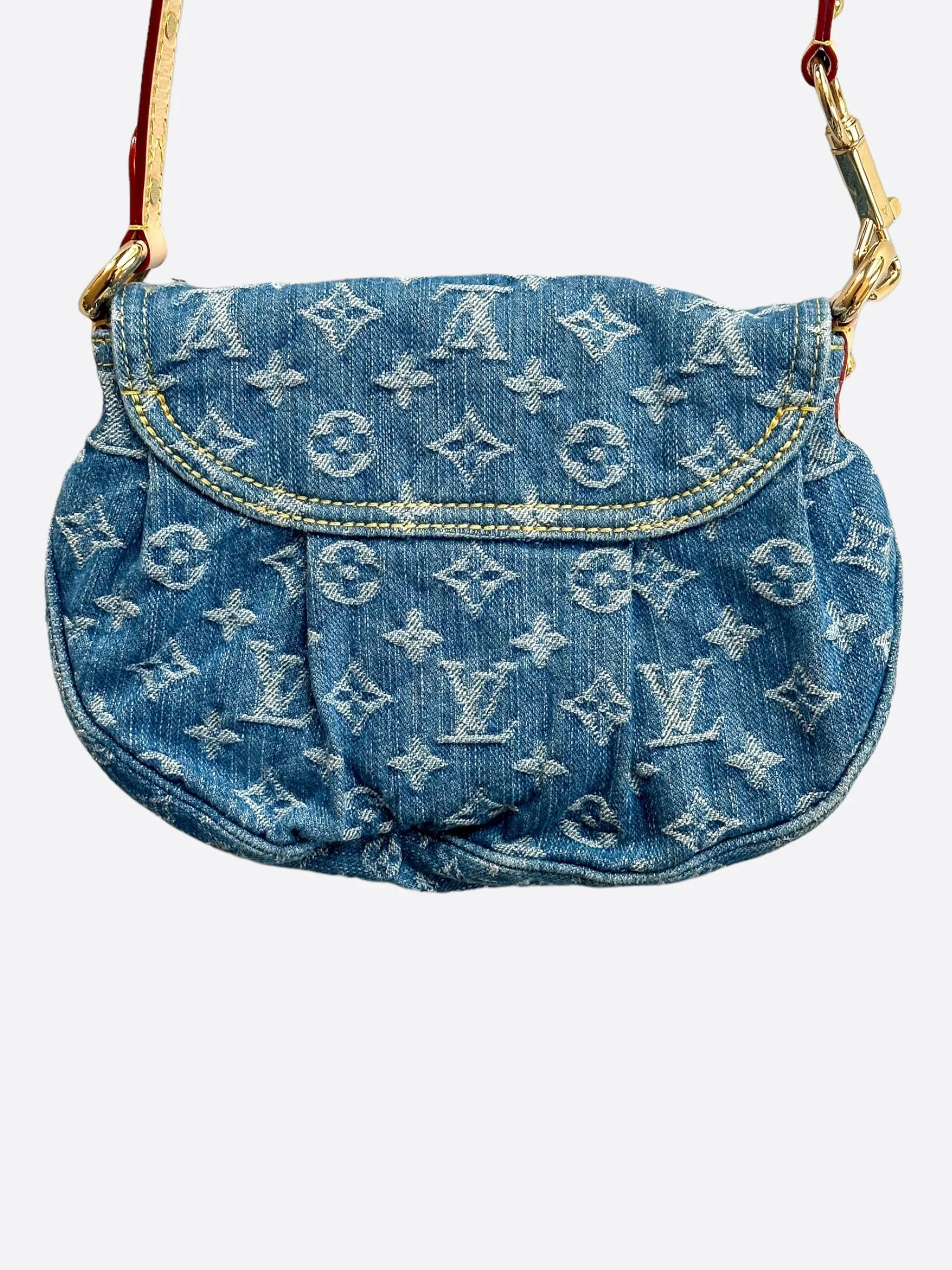 Louis Vuitton Blue Denim Monogram Sunset Bag