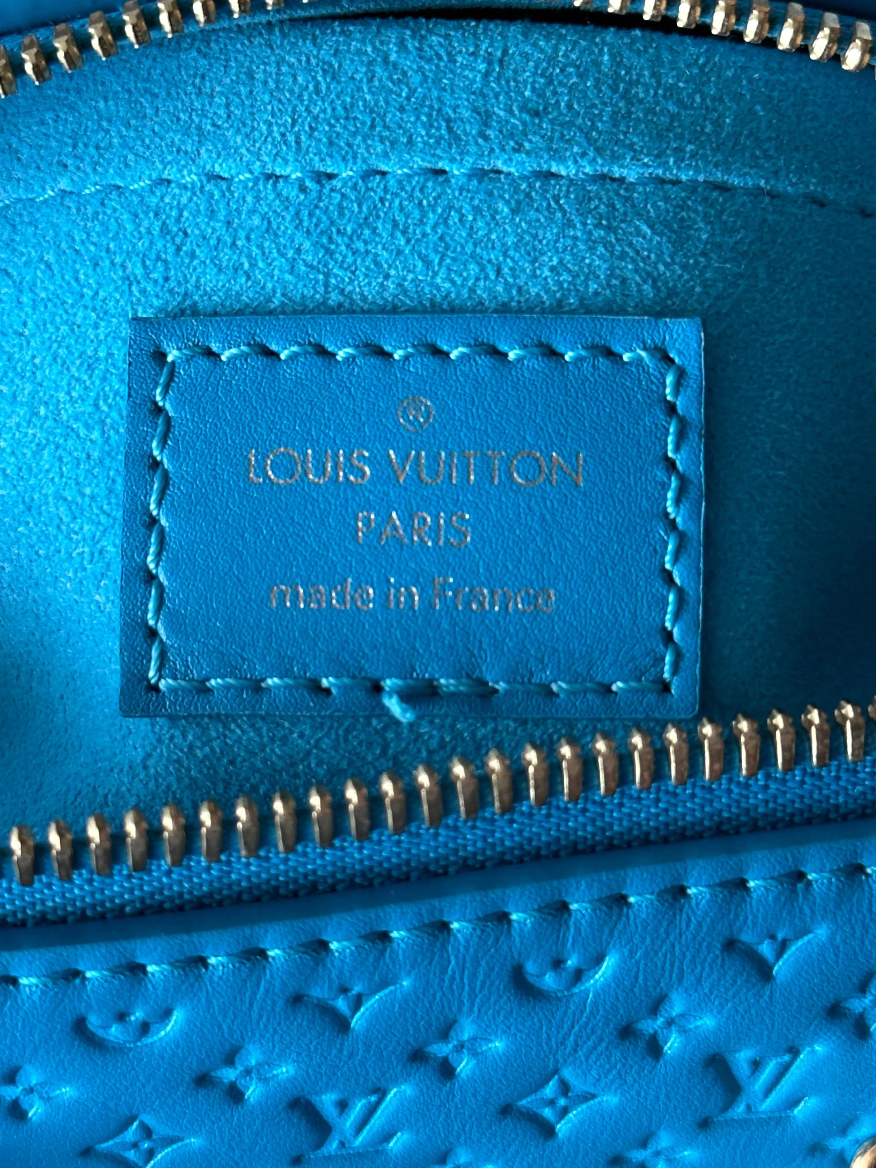 Louis Vuitton Blue Nano Monogram Speedy 20