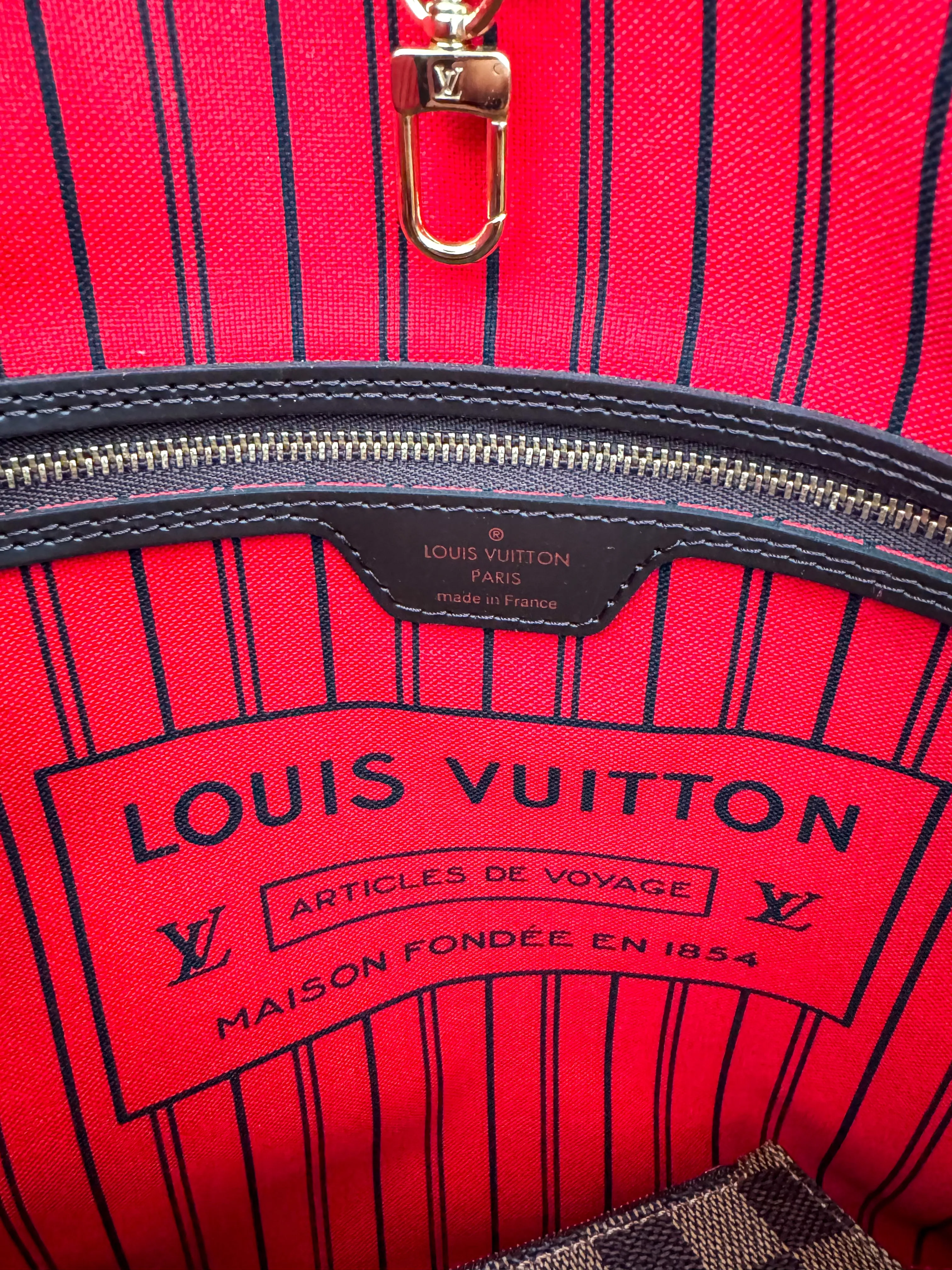 Louis Vuitton Brown Damier Neverfull GM