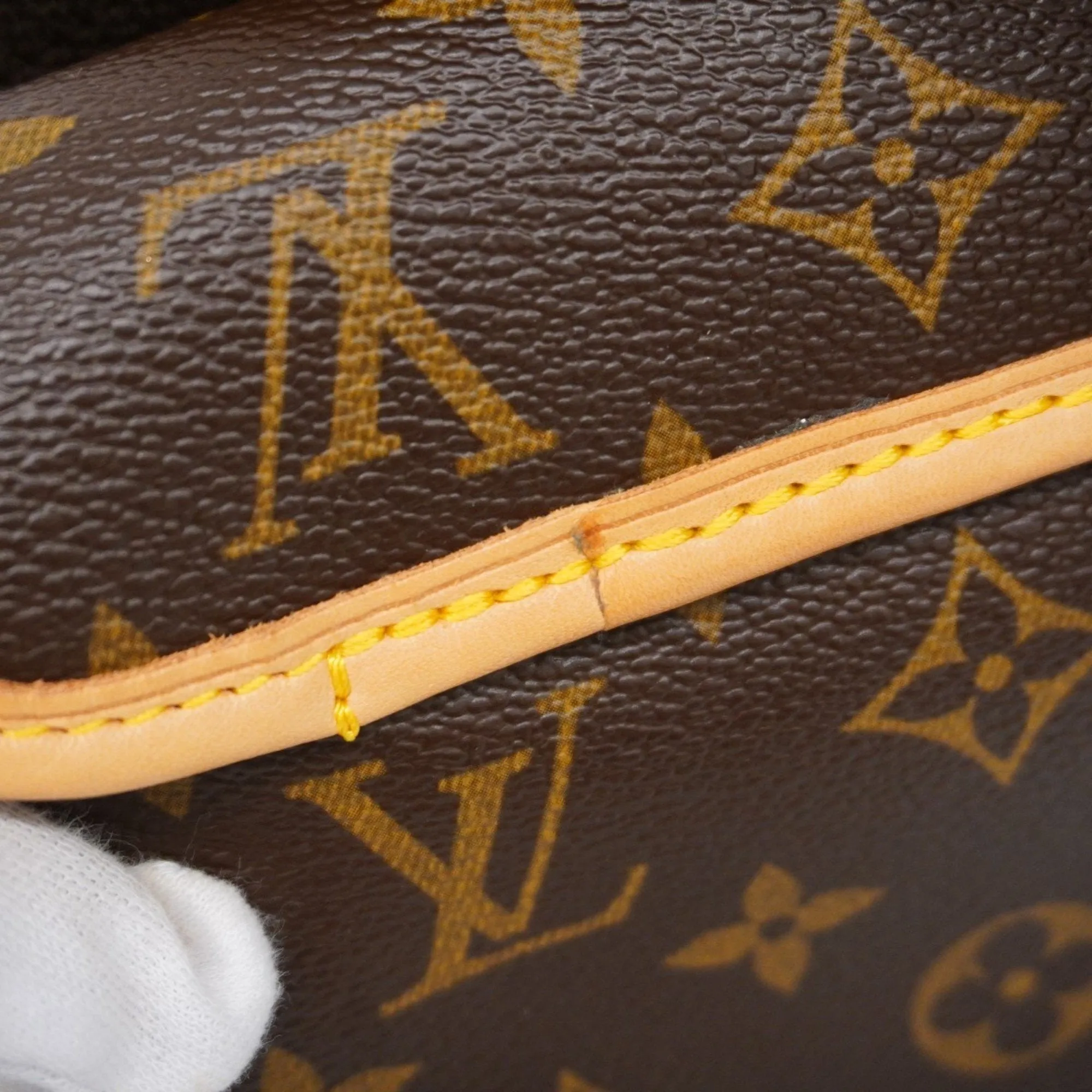 Louis Vuitton Bum Bag Canvas Clutch Bag (Pre-Owned)