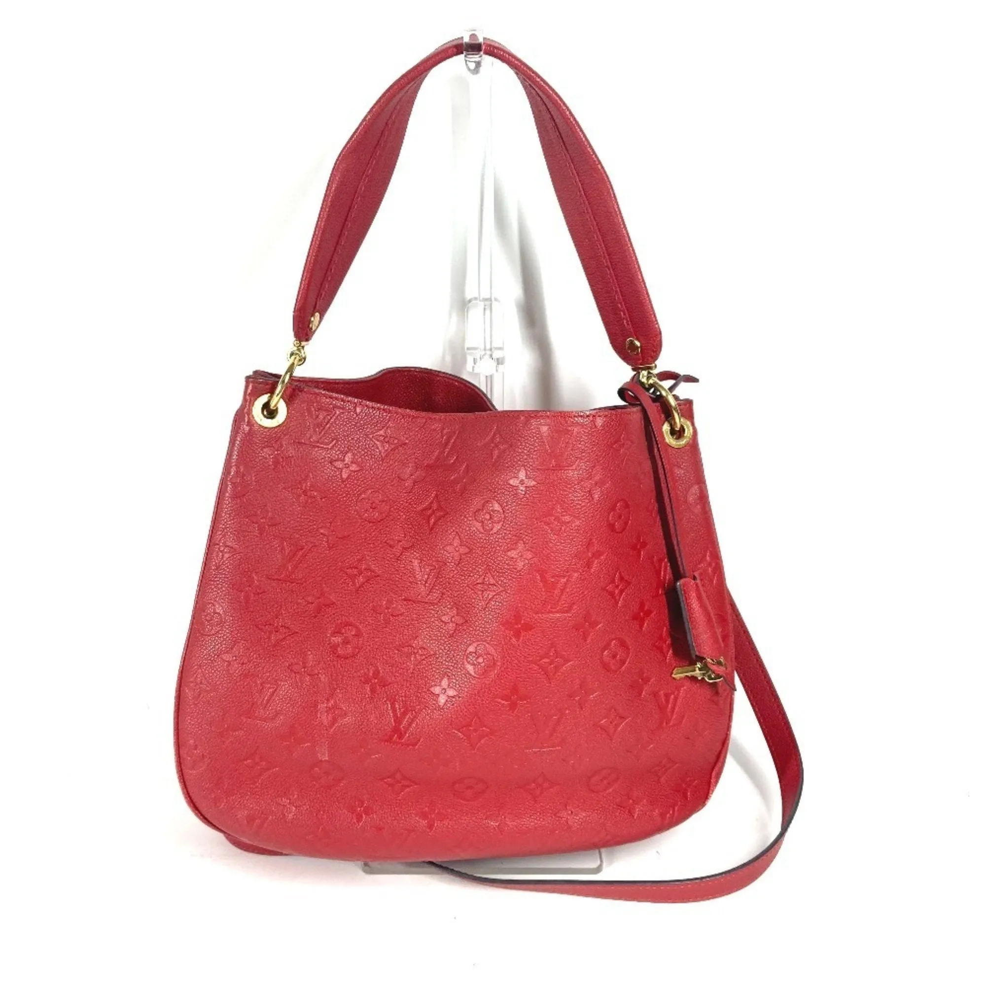 Louis Vuitton Cerise Color Monogram Empreinte Leather Shoulder Bag Tote Bag (Pre-Owned)