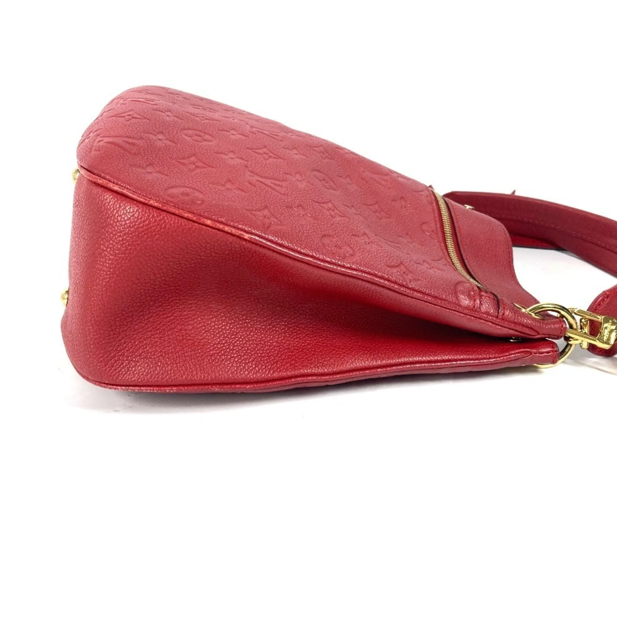 Louis Vuitton Cerise Color Monogram Empreinte Leather Shoulder Bag Tote Bag (Pre-Owned)