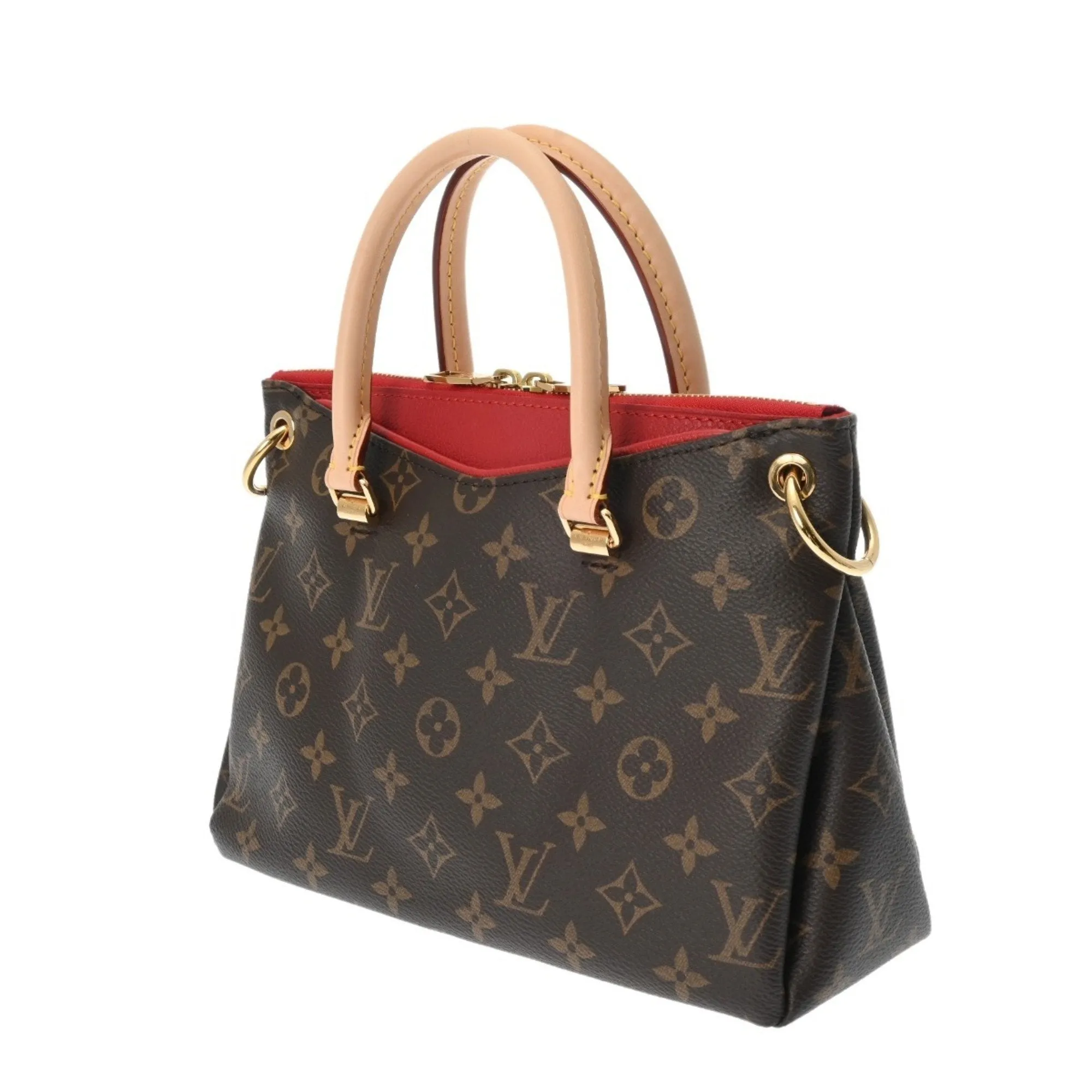 Louis Vuitton Cerise Monogram Canvas Handbag (Pre-Owned)