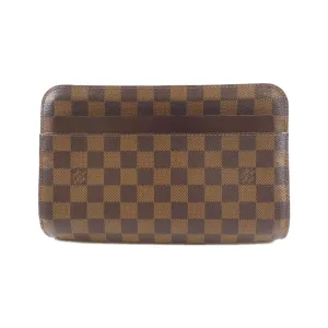Louis Vuitton Coated Canvas Clutch Bag (Pre-Owned)